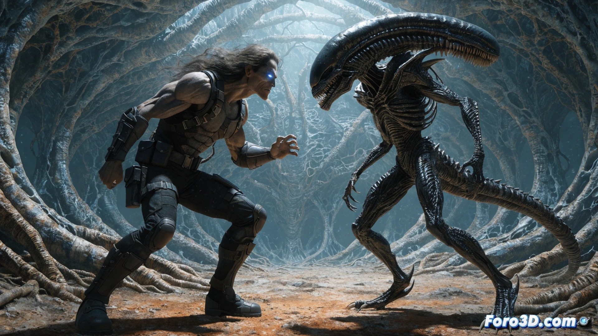 Marvel comic book crossover scene, X-Men spacecraft interior in zero gravity, mutant team member reaching for a glowing Phoenix egg while a xenomorph leaps from a dark air vent, chestburster emerging from a damaged console sparking with electricity, Kitty Pryde phasing through an alien tail strike, dramatic action pose with motion blur, cinematic comic book style, high contrast lighting with neon blue and acidic green highlights, detailed alien biomechanical textures, mutant energy effects glowing around hands, photorealistic illustration with cel-shaded comic aesthetics