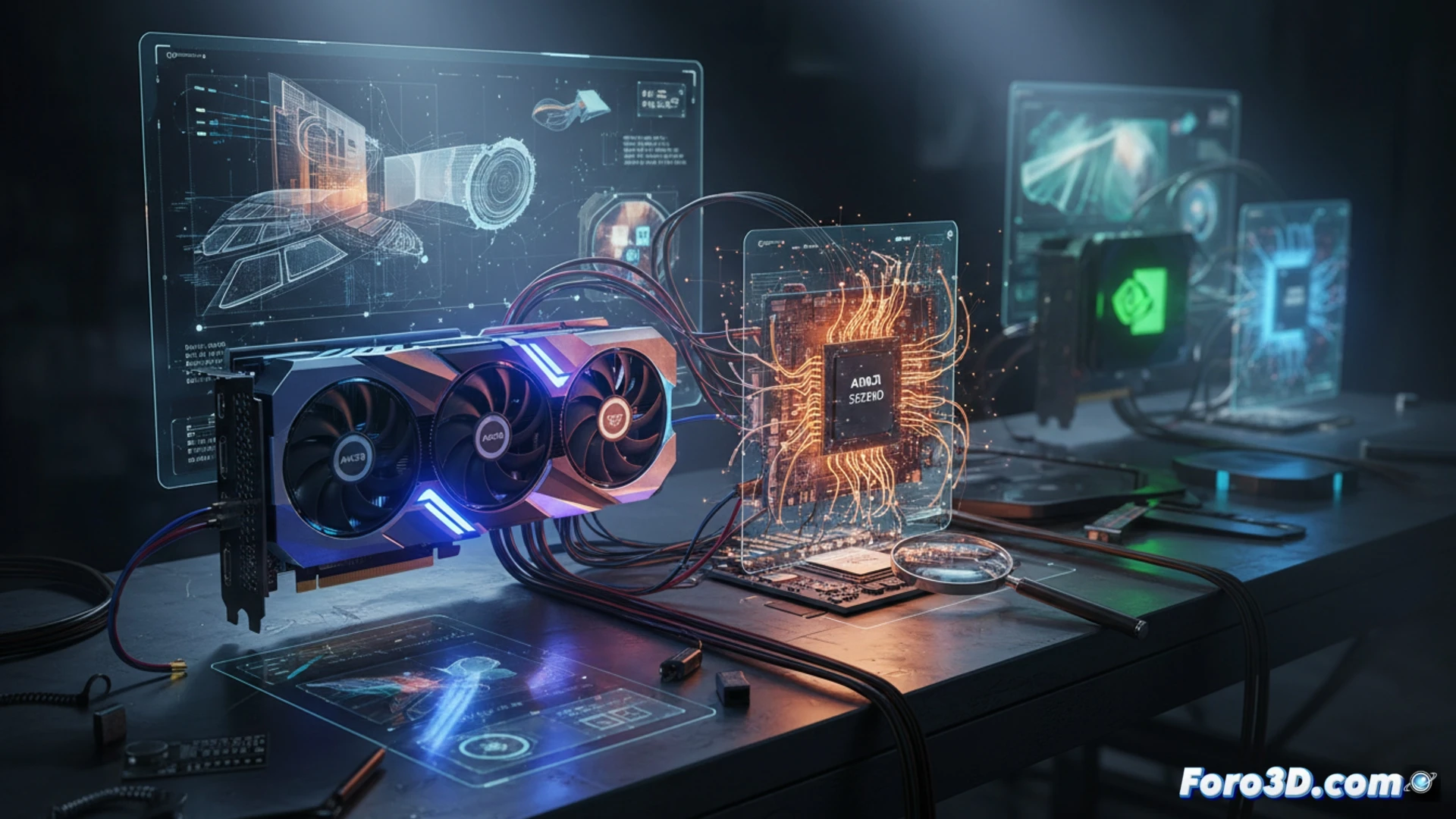 AMD RX 9070 GRE y Ryzen 7 5800X3D para renderizado 3D y modelado en 2025