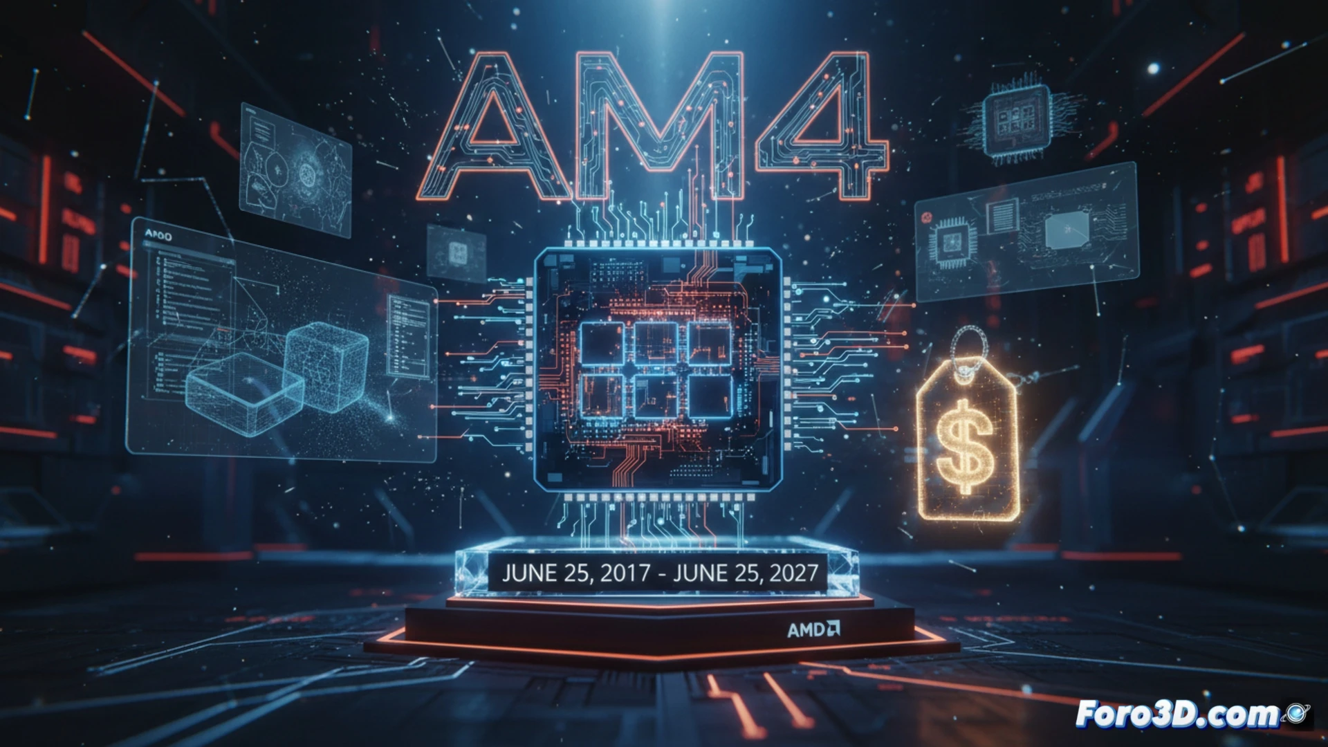 AMD Ryzen 7 5800X3D edicion decimo aniversario con 3D V-Cache para renderizado 3D profesional