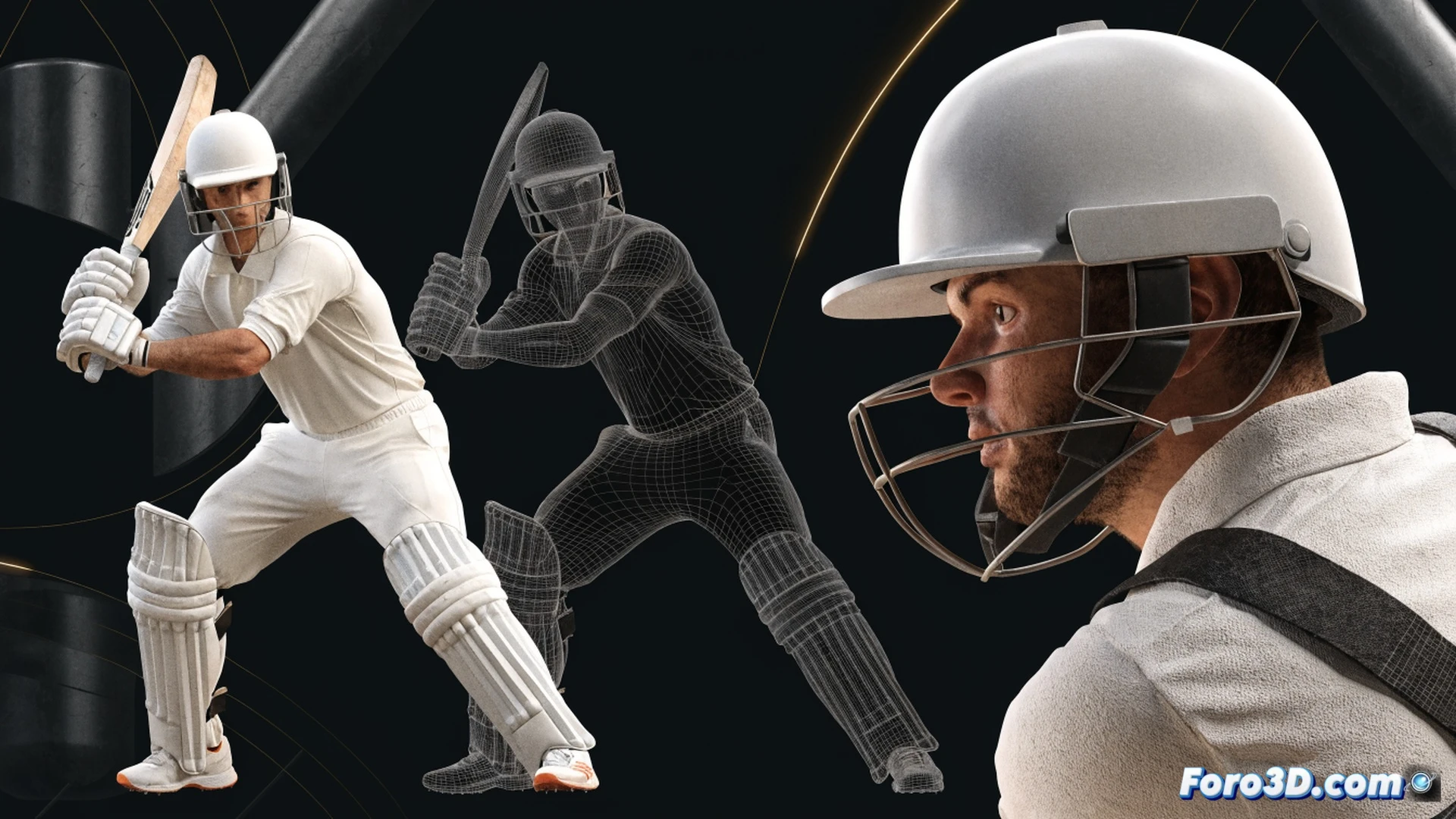 cricket batter Jacob Bethell in mid-stroke execution, three-dimensional motion capture grid overlay, red trajectory lines tracing bat swing path from backlift to contact, green reaction time markers at feet, blue posture analysis angles on torso and head, stadium floodlights casting sharp shadows, grass pitch texture, high-speed camera rigs visible at edges, technical illustration style, wireframe skeletal overlay blending with photorealistic skin and cricket whites, dynamic action freeze-frame, bat meeting ball with compressed seam, dust particles suspended, engineering visualization, ultra-detailed sports biomechanics render