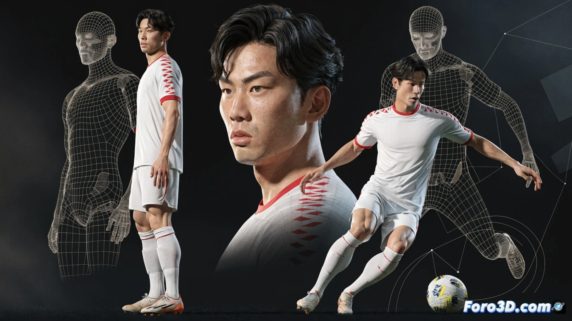 Takehiro Tomiyasu en acción defensiva durante un partido nocturno, mostrando una transición táctica de lateral derecho a central mientras intercepta un pase rival, solidez en el uno contra uno con el cuerpo girado y brazo extendido, lectura de juego anticipatoria con mirada fija en el balón, salida de balón precisa con el pie derecho iniciando un contraataque, estadio iluminado con focos, césped mojado con reflejos, cinematic sports photography, ultra-detailed jersey con pliegues, músculos tensos, sudor visible, fondo con gradas desenfocadas, dramatic low-angle shot, photorealistic technical render