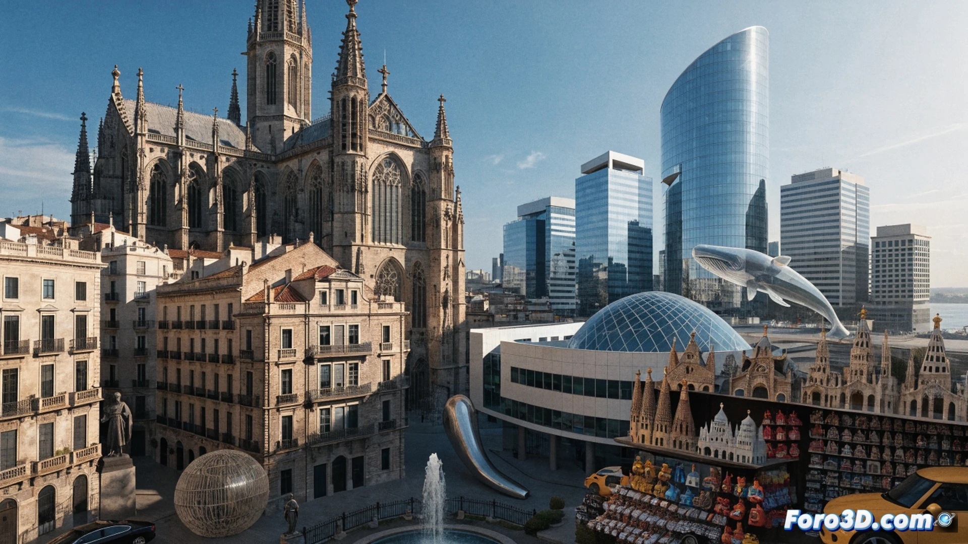fragmentos de un mapa de Barcelona siendo desmontados con espátula y pinzas, revelando capas de souvenirs de plástico y escombros políticos, mientras un proyector muestra siluetas de discursos nacionalistas sobre una maqueta urbana en proceso de desintegración, fotorealista, iluminación de estudio con sombras duras, texturas de plástico brillante y papel rasgado, herramientas de precisión sobre mesa metálica, fondo oscuro con reflectores, composición cinematográfica vertical, detalles hiperrealistas en bordes desgastados y reflejos metálicos