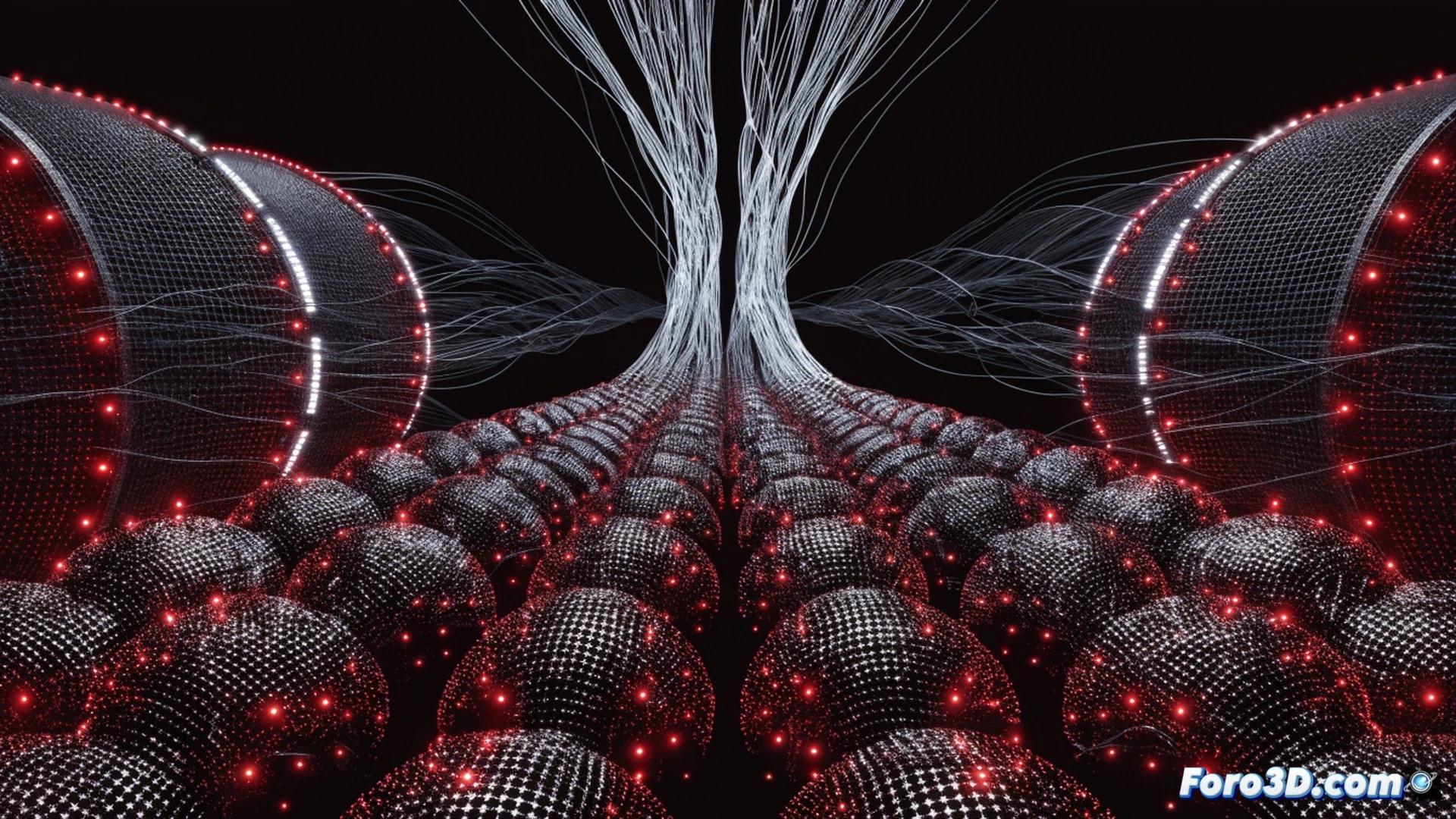 cinematic aerial view of a massive firewall rack with 86,644 glowing red LEDs arranged in a grid pattern, many devices showing cracked digital lock icons and data streams leaking from exposed ports, a small holographic CISA emblem hovering above while a system update progress bar slowly fills on a central monitor, dark server room atmosphere with emergency red emergency lighting, photorealistic technical illustration, sharp focus on the failing components, dramatic shadows emphasizing the scale of vulnerability, ultra-detailed circuit board textures, urgent industrial aesthetic