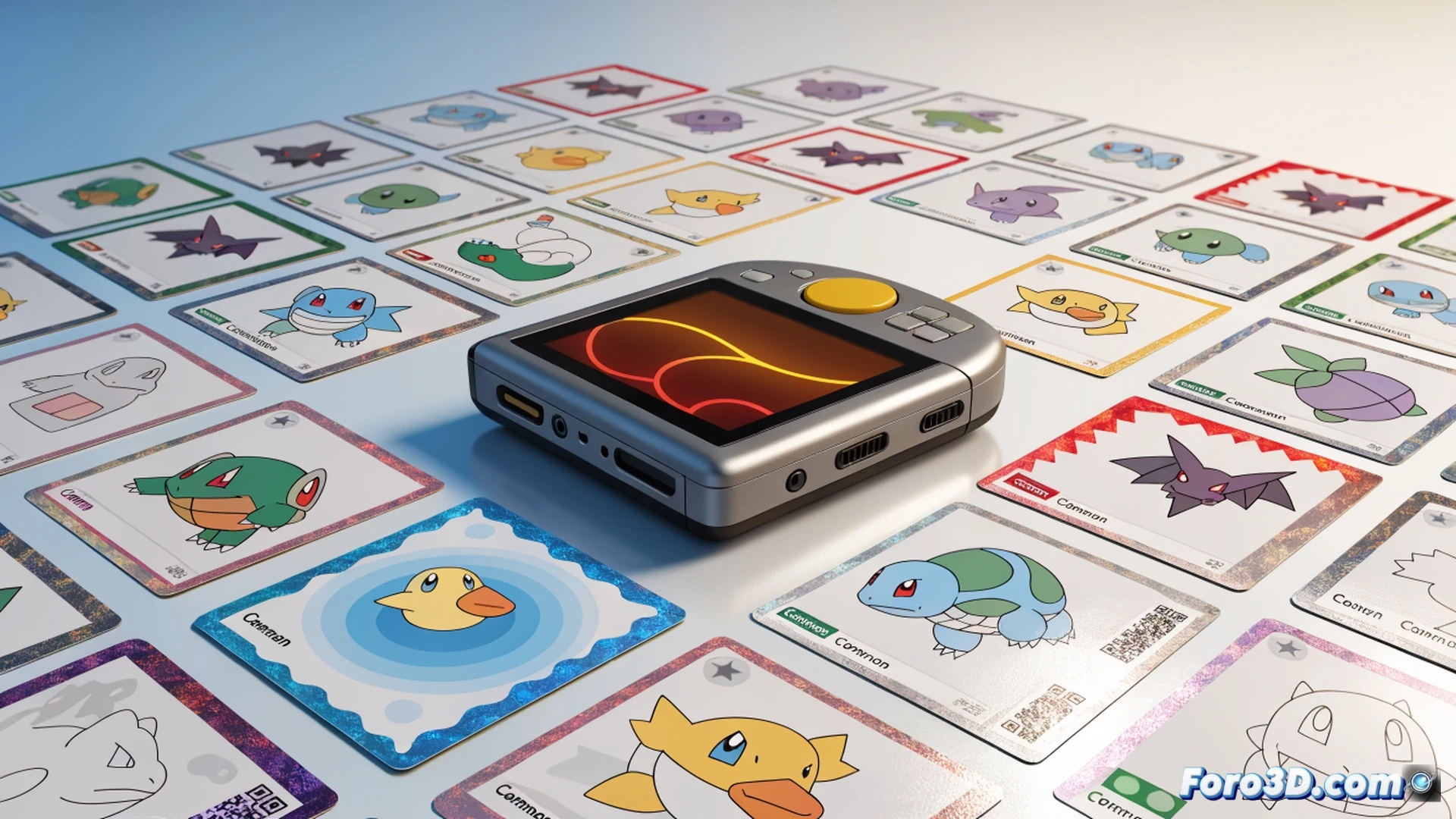 Close-up macro shot of a collector’s hands sorting a stack of common Pokémon cards on a wooden table, a smartphone displaying a digital Pokédex app beside them, a small pile of loose change and a single open booster pack nearby, soft warm lighting highlighting card edges and fingerprints, photorealistic still life with shallow depth of field, dust motes floating in a sunbeam, worn table texture, nostalgic documentary style, no visible text or logos, emphasizing the affordable process of building a collection from overlooked cards.