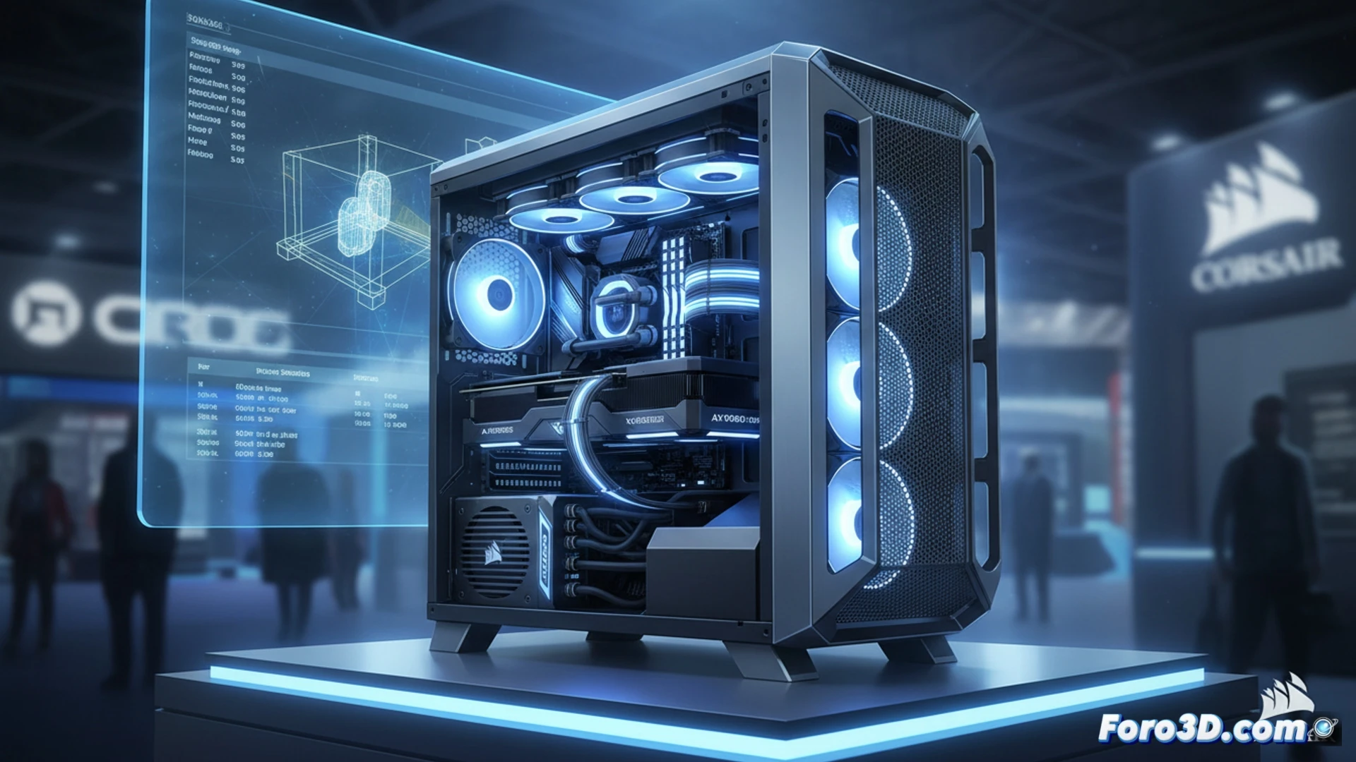 Corsair Warthog y AX1600i SHIFT en Computex 2026, hardware para estaciones de trabajo 3D