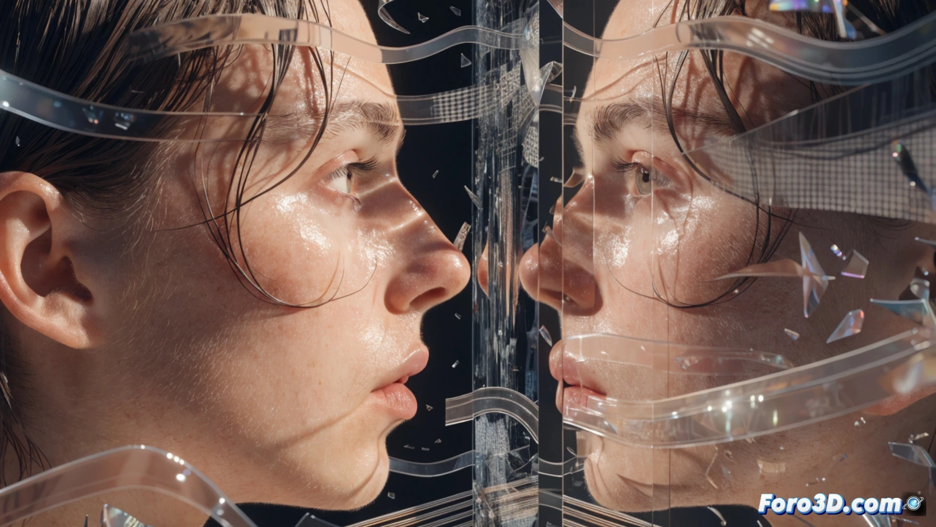 Analisis 3D de rostro para detectar deepfakes con distorsion de reflejos y geometria facial