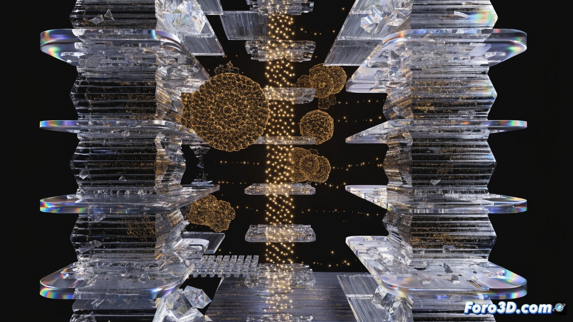A 300mm silicon wafer glowing with internal circuitry, a crystal lattice structure expanding outward into a giant 3D model of a skyscraper, atomic-scale grid lines replacing millimeter rulers, a human hand fading away in the background while intricate CAD software interface shows design from atomic level upward, photorealistic engineering visualization, dramatic blue and orange lighting, crystalline reflections on the wafer surface, microscopic detail of silicon atoms connecting into macroscopic architectural forms, cinematic depth of field, ultra-detailed technical illustration