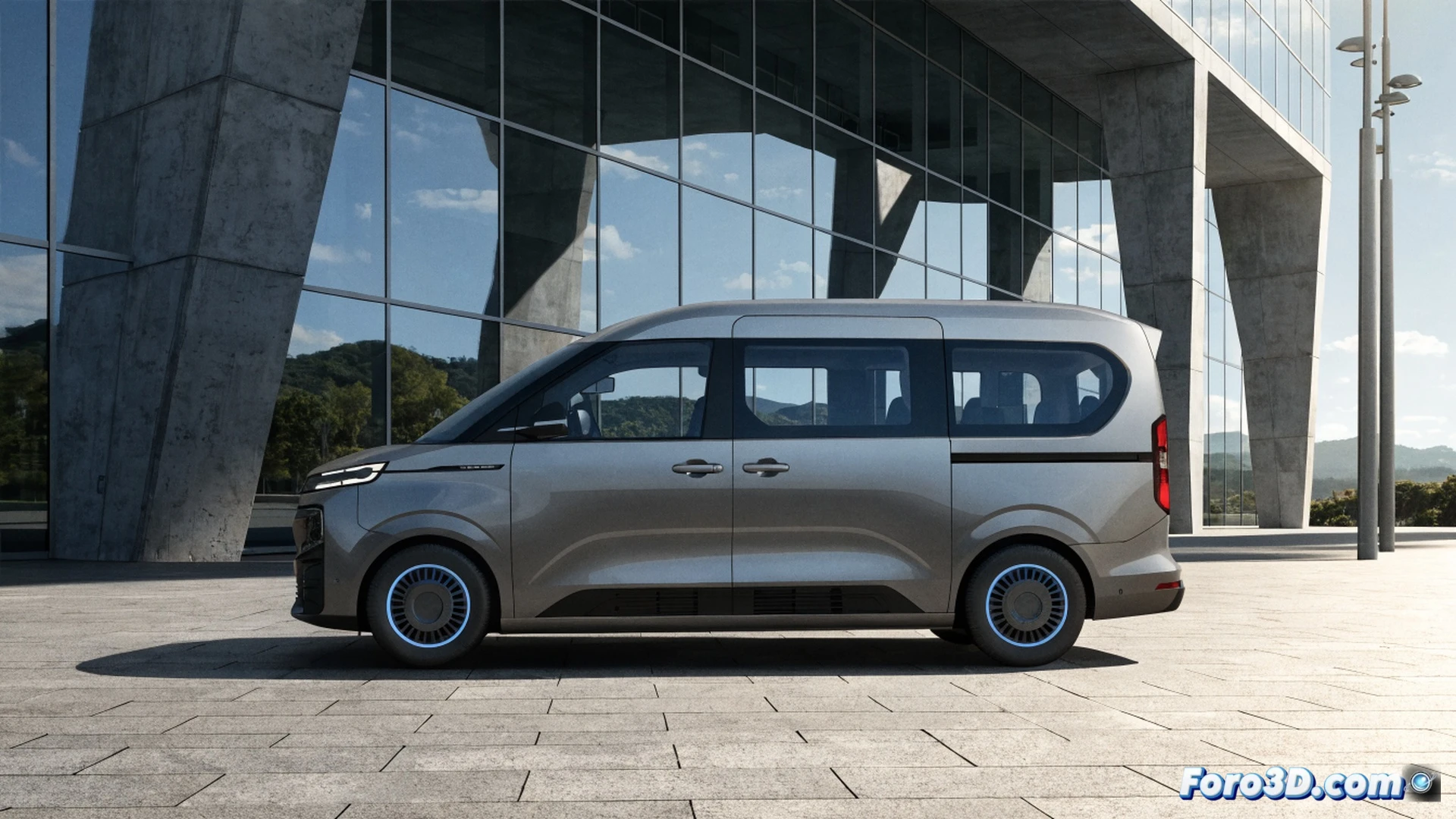 Dongfeng Box electric vehicle on a bright showroom floor, front hood open revealing a compact electric motor and battery pack, a mechanic’s hand holding a 10-year warranty certificate with a glowing infinity symbol hovering above, price tag showing a discount of 4700 euros swinging beside the car, five passenger seats visible inside, cinematic engineering visualization, photorealistic metallic blue body, dramatic spotlight highlighting the drivetrain, soft shadows, ultra-detailed mechanical components, industrial showroom lighting