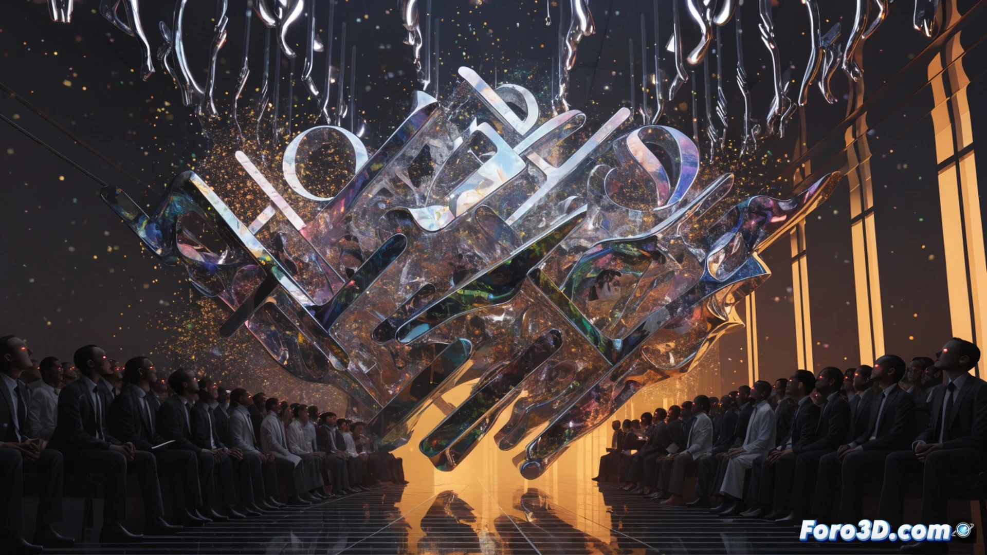 United Nations Security Council chamber transformed into a digital sculpture studio, real-time 3D geometry deforming based on geopolitical tensions, eye-tracking camera projecting voter gaze rays onto a floating holographic council map, mesh wireframes visibly warping and stretching during diplomatic veto data flow, spectator standing in center with headset, hand gesturing toward expanding council seats, holographic voting interface floating mid-air, cinematic engineering visualization, neon blue and red data streams, metallic chrome textures, sharp volumetric lighting, ultra-detailed political data nodes, photorealistic futuristic render
