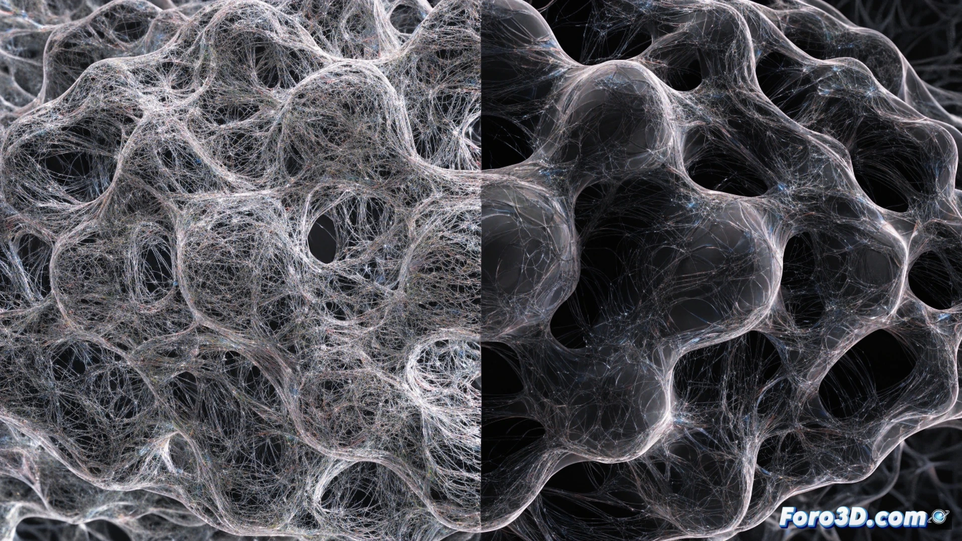 Cerebro humano dividido en dos hemisferios mostrando redes neuronales opuestas, lado izquierdo con conexiones densas y brillantes de alta intensidad, lado derecho con conexiones dispersas y tenues de baja intensidad, durante un escaneo de resonancia magnética funcional, técnico ajustando parámetros en pantalla de software de neuroimagen con gráficos de ondas cerebrales en tiempo real, estilo cinematic medical visualization, iluminación de laboratorio fría y azulada, textura realista de tejido cerebral, cables de sensores conectados a electrodos, fondo con monitores mostrando datos de conectividad sináptica, photorealistic technical render