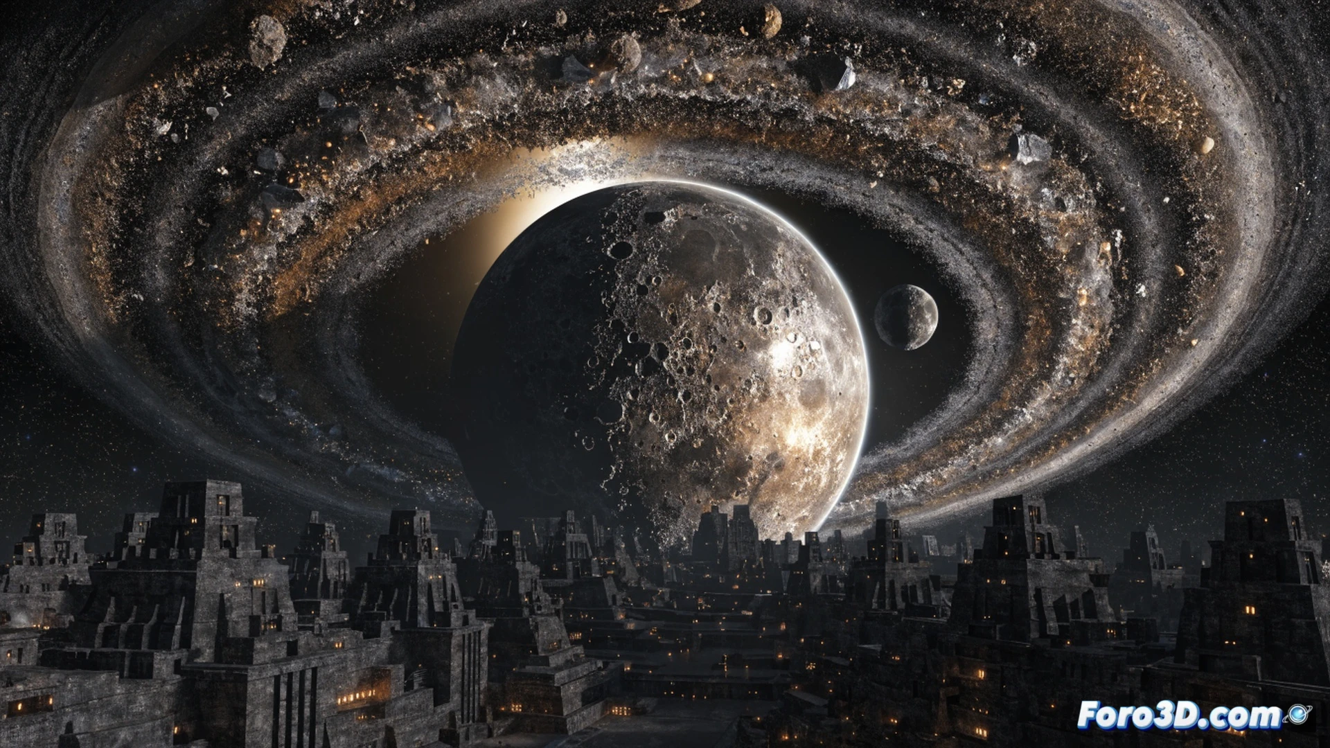 Ancient Sumerian clay tablet being deciphered by a holographic projection of a spiral solar system, glowing Anunnaki figures in metallic suits operating a mining laser on a rocky asteroid, humanoid genetic strands intertwining with alien DNA helix above a laboratory table, cuneiform symbols floating in mid-air, cinematic sci-fi archaeological scene, photorealistic technical illustration, dramatic side lighting from a distant red sun, ultra-detailed mineral textures, holographic grid lines mapping orbital paths, glowing amber and cyan accents, hyperrealistic material surfaces