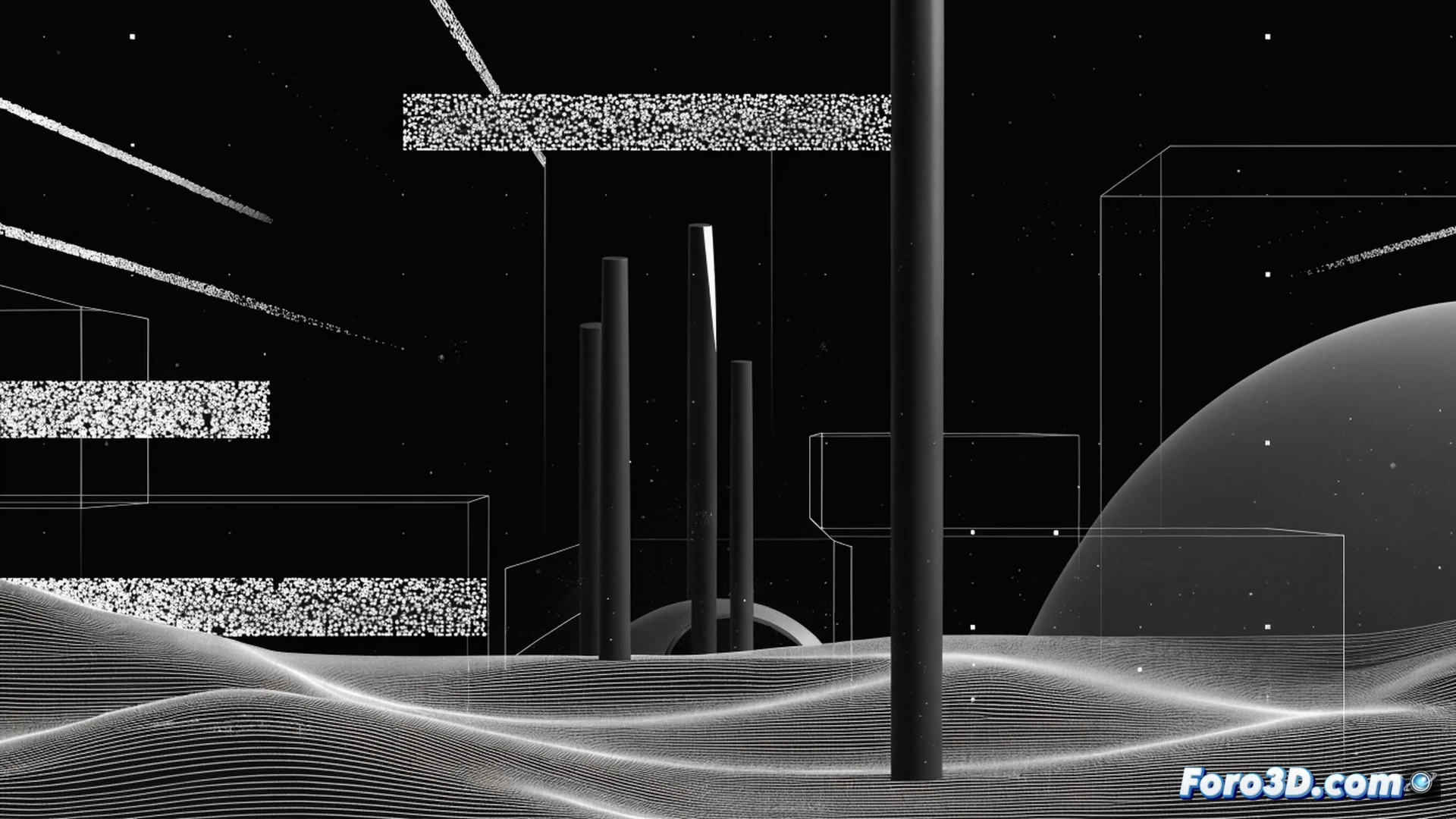 Smartphone screen displaying SOS mode with no signal, black background and single white line icon, minimal geometric interface transforming into architectural void, device held in hand against dark urban night background, faint electromagnetic interference patterns visible around screen edges, subtle pixel glitch effects creating abstract landscape, cinematic technical visualization, deep shadows contrasting with cold white light, photorealistic engineering render, macro lens focus on screen surface, dust particles floating in dim air, dramatic industrial lighting