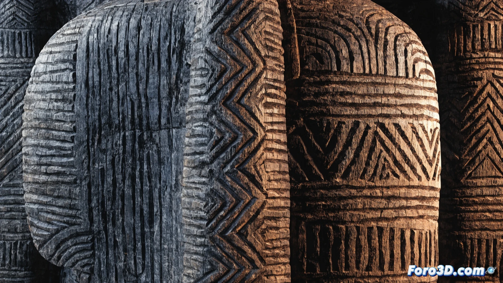 ancient Shigir Idol wooden artifact being carbon-dated in a sterile laboratory, archaeologists using microscopes and UV lights to examine carved zigzag patterns on the cracked surface, a holographic projection of the geometric symbols floating above the wood while a scientist traces them with a stylus on a digital tablet, cinematic photorealistic technical illustration, cold blue industrial lighting, dust particles suspended in air, magnifying lenses reflecting the ancient codes, ultra-detailed wood grain and tool marks, dramatic shadows emphasizing the unknown script, realistic scientific visualization