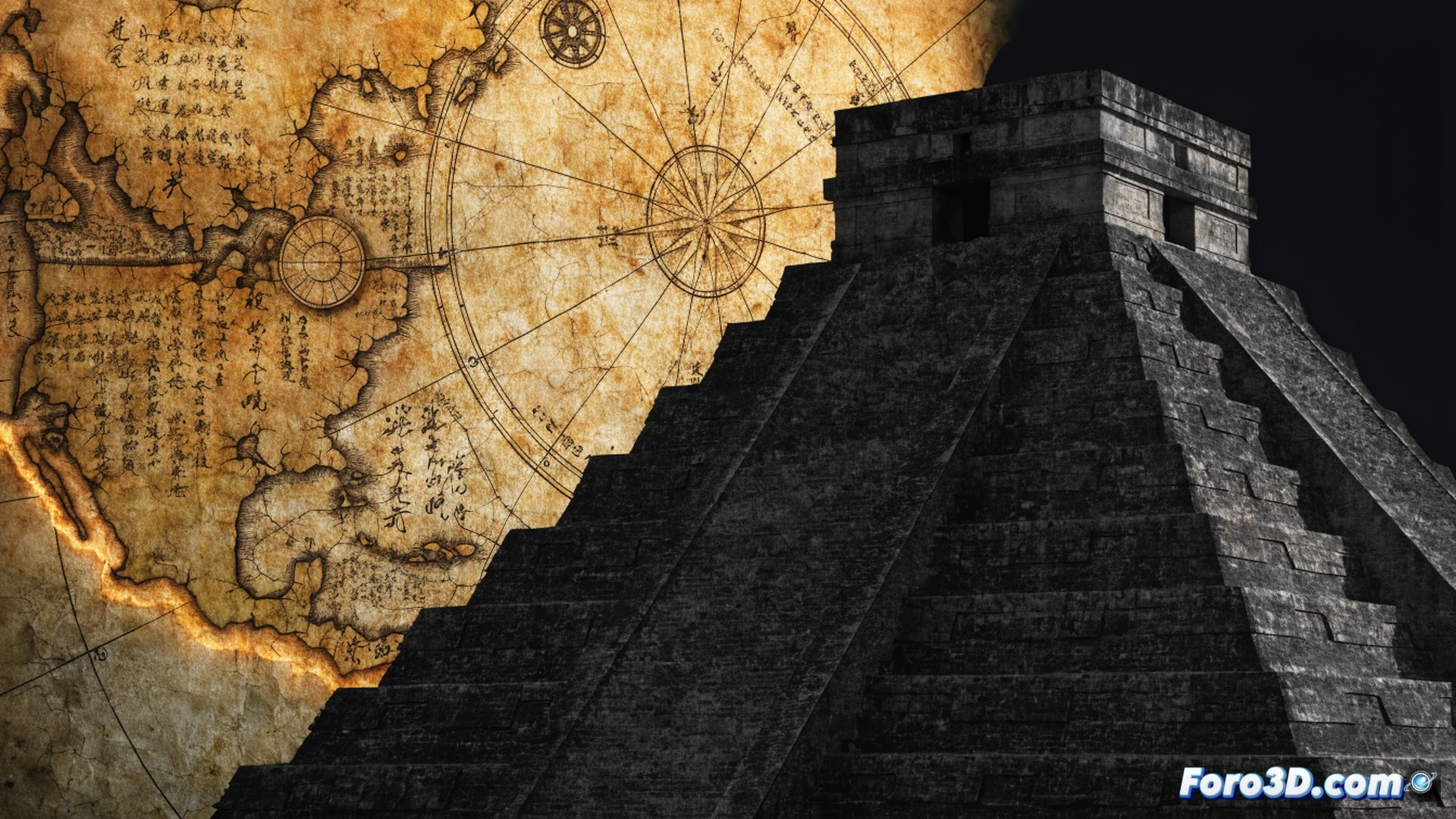 Ancient Chinese navigator Zheng He’s fleet ship, a massive wooden treasure vessel with layered sails, navigating stormy ocean waves at dusk, crew members pointing toward distant unknown landmass on horizon while scholars in Ming-era robes examine an aged parchment navigation map by lantern light, map edges frayed showing conflicting latitude lines and faded ink routes, antique compass and astrolabe on table, wooden deck planks wet from sea spray, cinematic historical visualization, dramatic golden-hour lighting with dark clouds, photorealistic technical illustration, ultra-detailed ship rigging and wooden textures, atmospheric mist, ocean foam splashing against hull