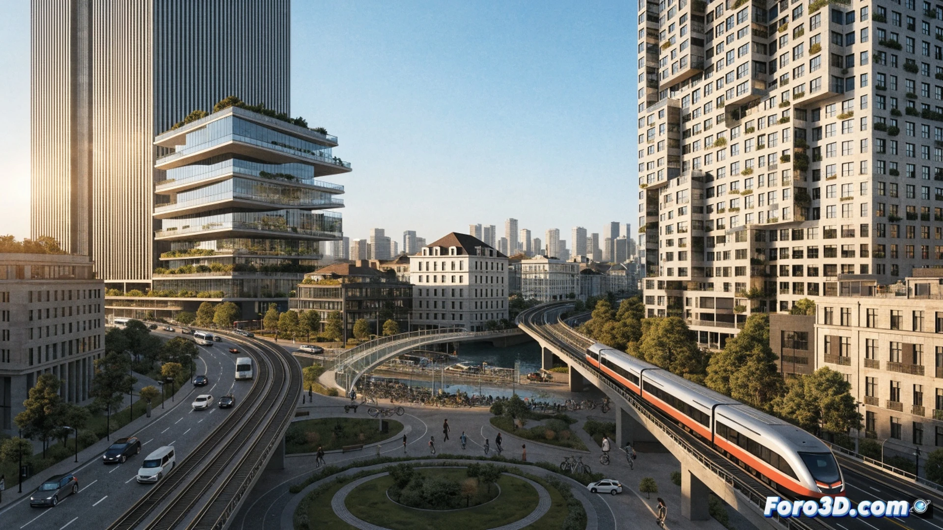 Vista aérea de un plano urbano desplegado sobre una mesa de reuniones, con rutas de autobús marcadas en rojo discontinuo conectando barrios periféricos y polígonos industriales, un concejal señalando una parada vacía mientras otro sostiene un cuaderno con diagramas de frecuencia horaria, al fondo maquetas de bicicletas y patinetes eléctricos apoyadas contra una pizarra técnica, estilo ilustración técnica fotorrealista con iluminación cenital fría, textura de papel satinado, sombras nítidas, mostrando el proceso de planificación de movilidad sostenible.