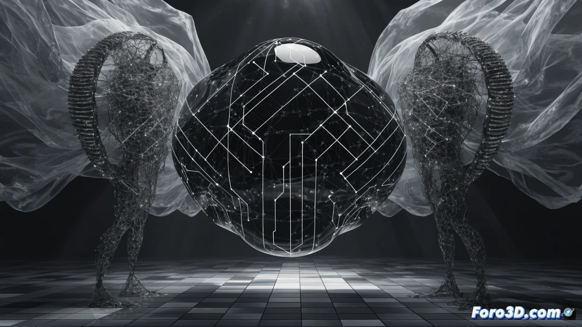 photorealistic technical illustration showing a transparent corporate headquarters facade dissolving into fragments, faceless mannequin silhouettes seated at empty desks with disconnected network cables dangling, server racks overheating with warning lights blinking, a single office chair overturned in an empty legal reception area, shredded compliance documents floating in midair, glowing ethernet cables severed and sparking on marble floor, cinematic wide-angle shot, dramatic chiaroscuro lighting, dust particles suspended in beams of emergency exit lights, ultra-detailed glass reflections, corporate minimalism aesthetic, high-contrast shadows emphasizing absence of human accountability