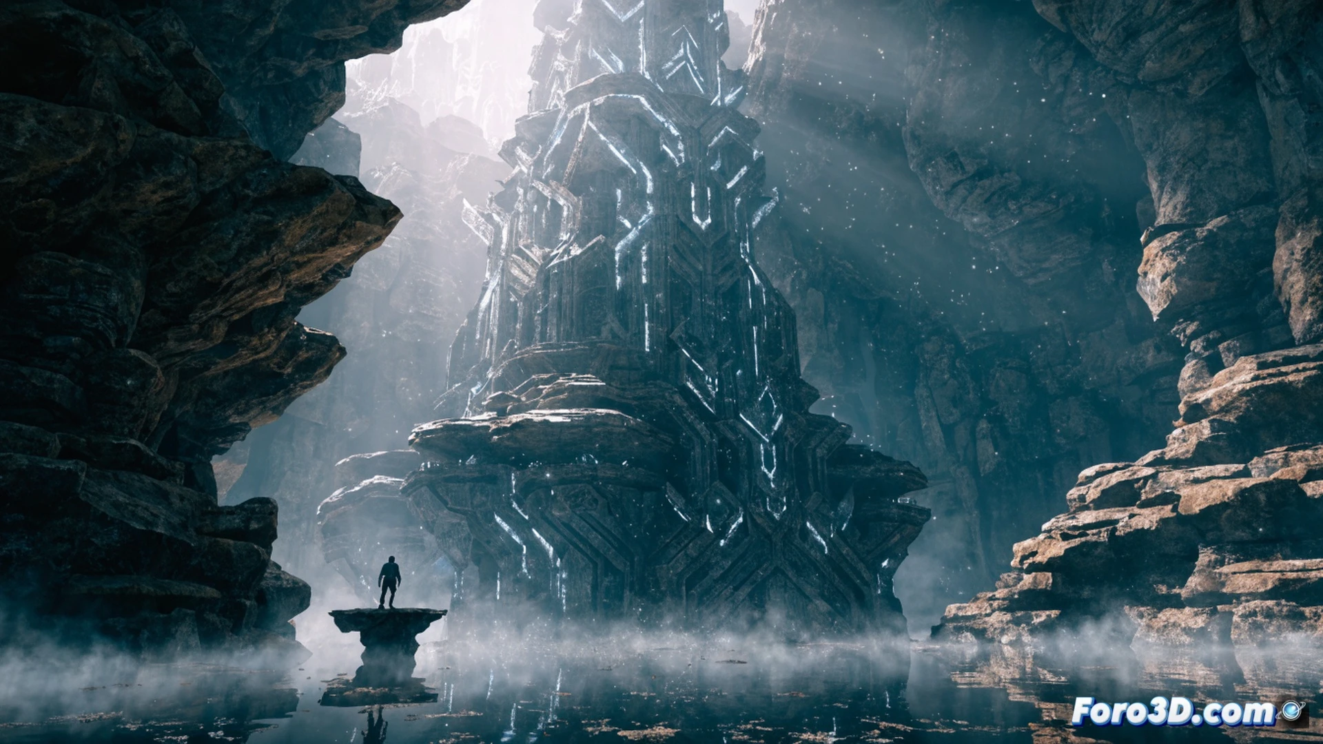 open-world fantasy game map on a computer monitor showing Enshrouded terrain with fog, a gamepad beside a keyboard with a calendar icon marked October 15, a separate Xbox controller partially hidden behind a clock with spring 2027 date, a developer workstation with code editor and debugging tools in background, cinematic technical illustration, photorealistic lighting, dramatic contrast between near and far release dates, ultra-detailed hardware textures, engineering visualization style