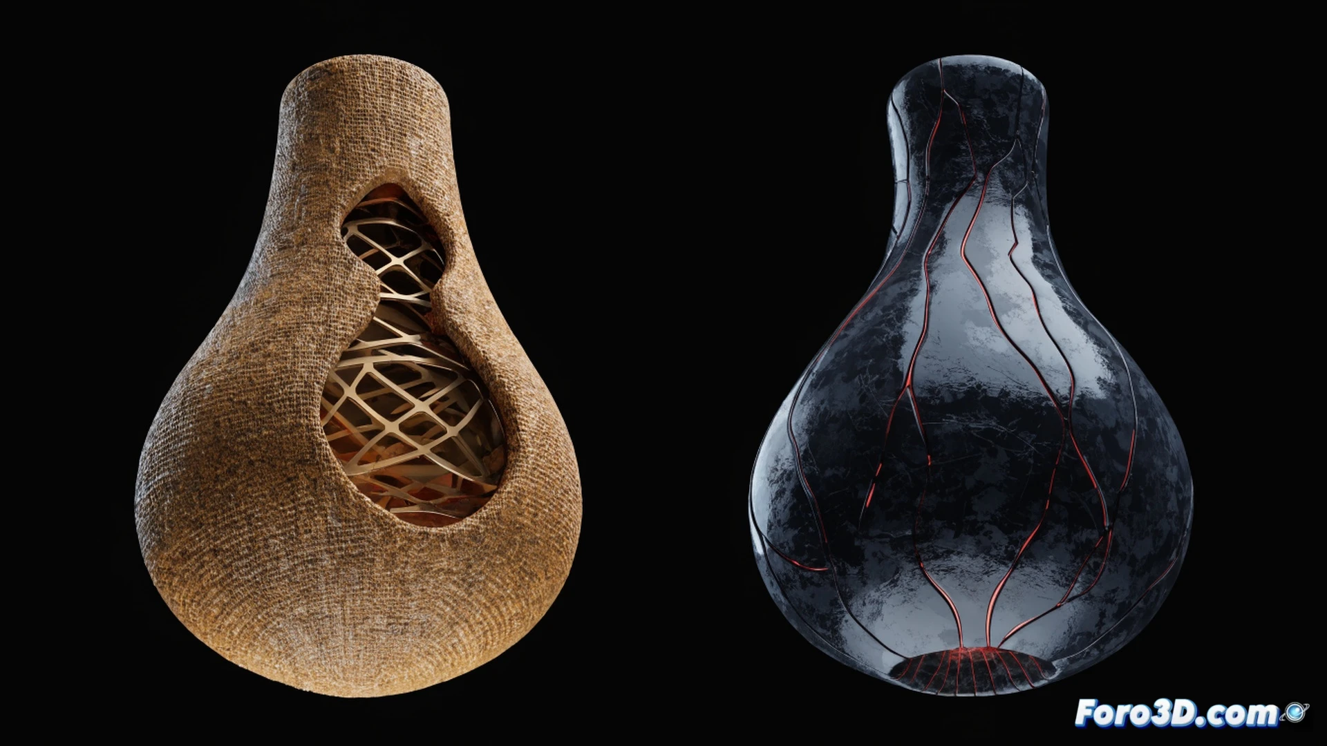 ordinary ceramic teapot on wooden pedestal, surface cracking open to reveal glowing crystalline core and mechanical gears inside, human hand reaching out mid-interaction, workshop background with 3D modeling monitors and stylus tablet, cinematic engineering visualization, dramatic side lighting, photorealistic metal and ceramic textures, fine fracture lines spreading like veins, internal blue energy pulsing through exposed mechanisms, dust particles floating in spotlight beam, ultra-detailed industrial render