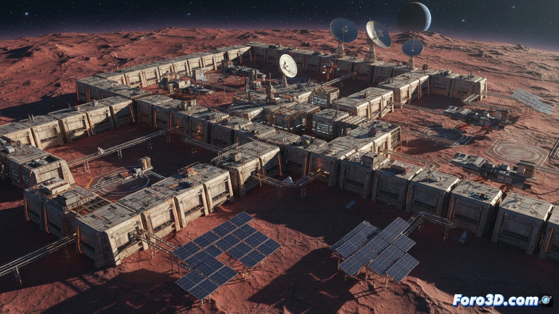 Photorealistic engineering visualization of a modular sci-fi base construction process, showing a digital designer assembling a hexagonal space station module in a 3D software interface, one hand placing a metallic panel with solar grid texture while the other rotates a transparent holographic blueprint, floating modular pieces including antenna arrays, reinforced walls, and glowing floor tiles around the workspace, wireframe grid lines and snapping indicators visible during the assembly action, high-tech workstation with dual monitors displaying Unreal Engine viewport, blue ambient light from holographic projection, ultra-detailed mechanical joints and panel seams, cinematic volumetric lighting, technical illustration style with clean metallic surfaces and subtle emissive highlights