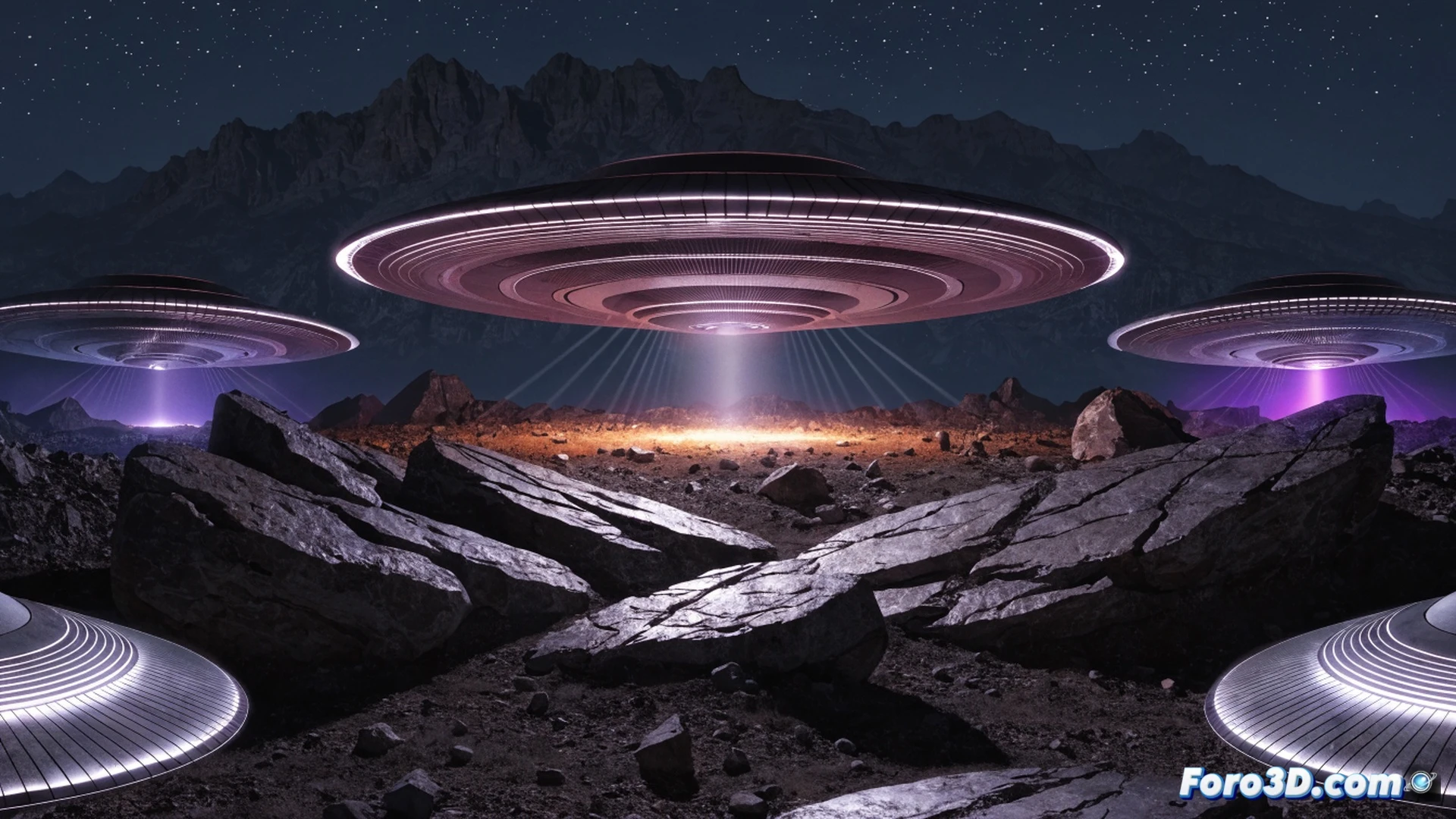 retro sci-fi book illustration style, a silver flying saucer hovering above a rocky desert landscape at dusk, a human figure in 1950s clothing reaching toward a glowing Venusian being with elongated eyes, the being holding a crystalline tablet showing solar system diagrams, saucer hull with riveted metal panels and portholes emitting warm amber light, dust particles swirling around landing gear, technical cutaway on the right side revealing simple vacuum tube control panels and wireframe seating, cinematic golden-hour lighting, photorealistic vintage pulp magazine render, dramatic shadows, fine scratches on the metallic surface