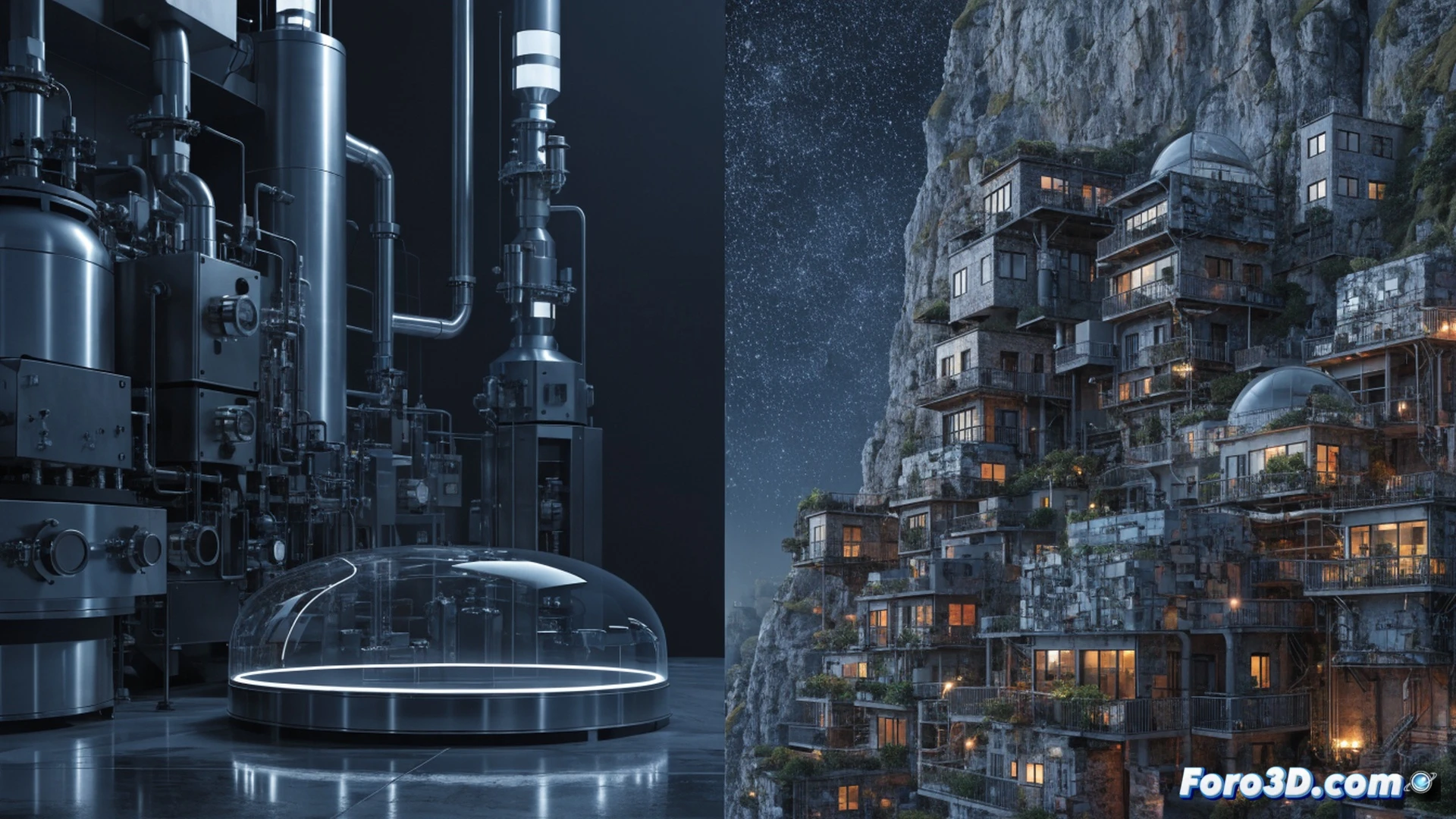 Realistic engineering visualization, a researcher in a sterile lab holding a glowing beaker labeled with a house and recycling symbol, while behind them a massive pile of broken public housing structures and crushed recyclable materials sits untouched under a dusty spotlight, a cracked government seal on the wall, a drone with a broken camera hovering mid-air, the researcher smiling ironically at a blank computer screen showing no data, dramatic chiaroscuro lighting, photorealistic industrial decay, cold blue and amber tones, detailed concrete and metal textures, cinematic depth of field