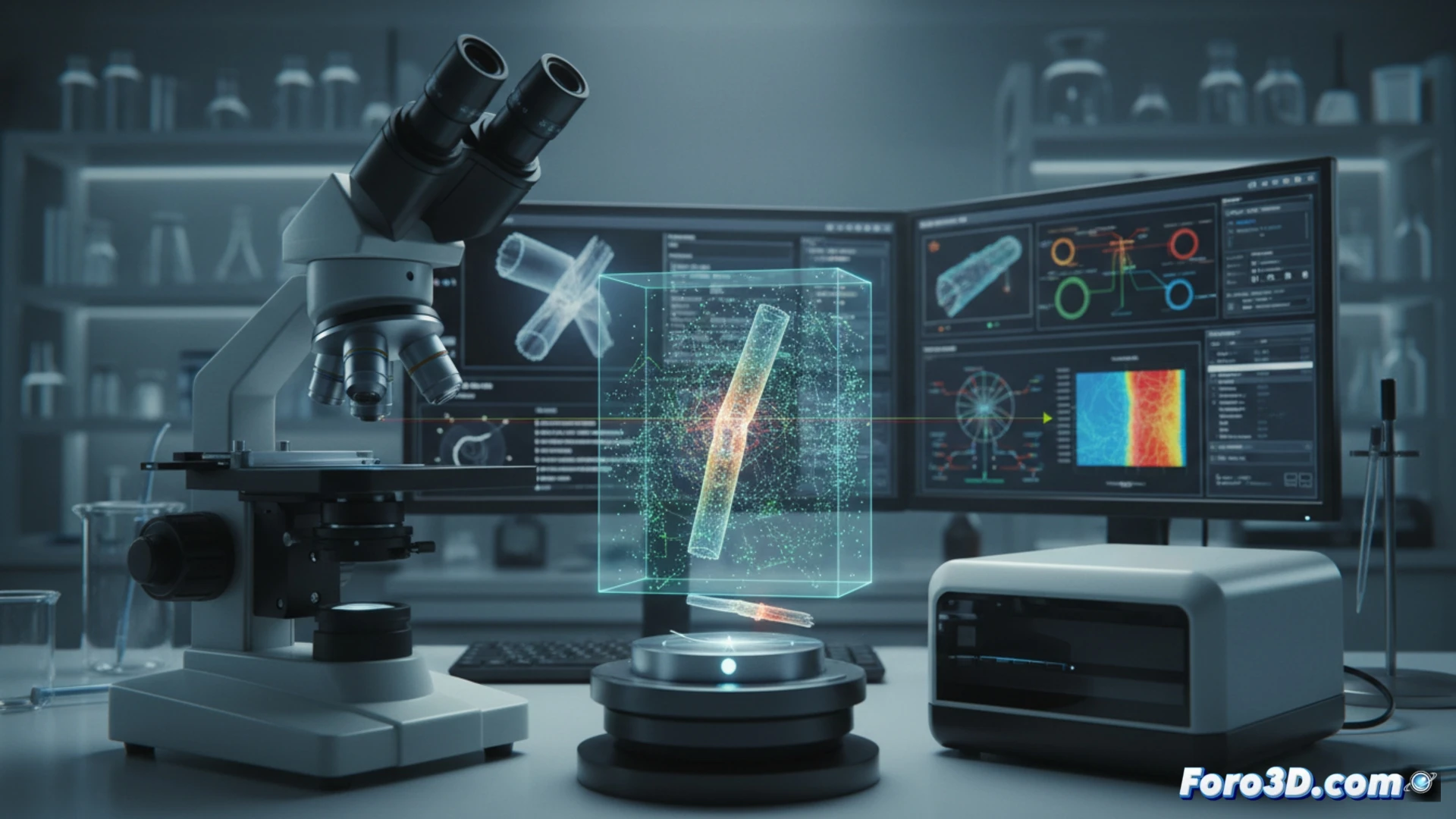 Escaneo 3D de catéter fracturado en entorno quirúrgico para análisis forense de fallo mecánico