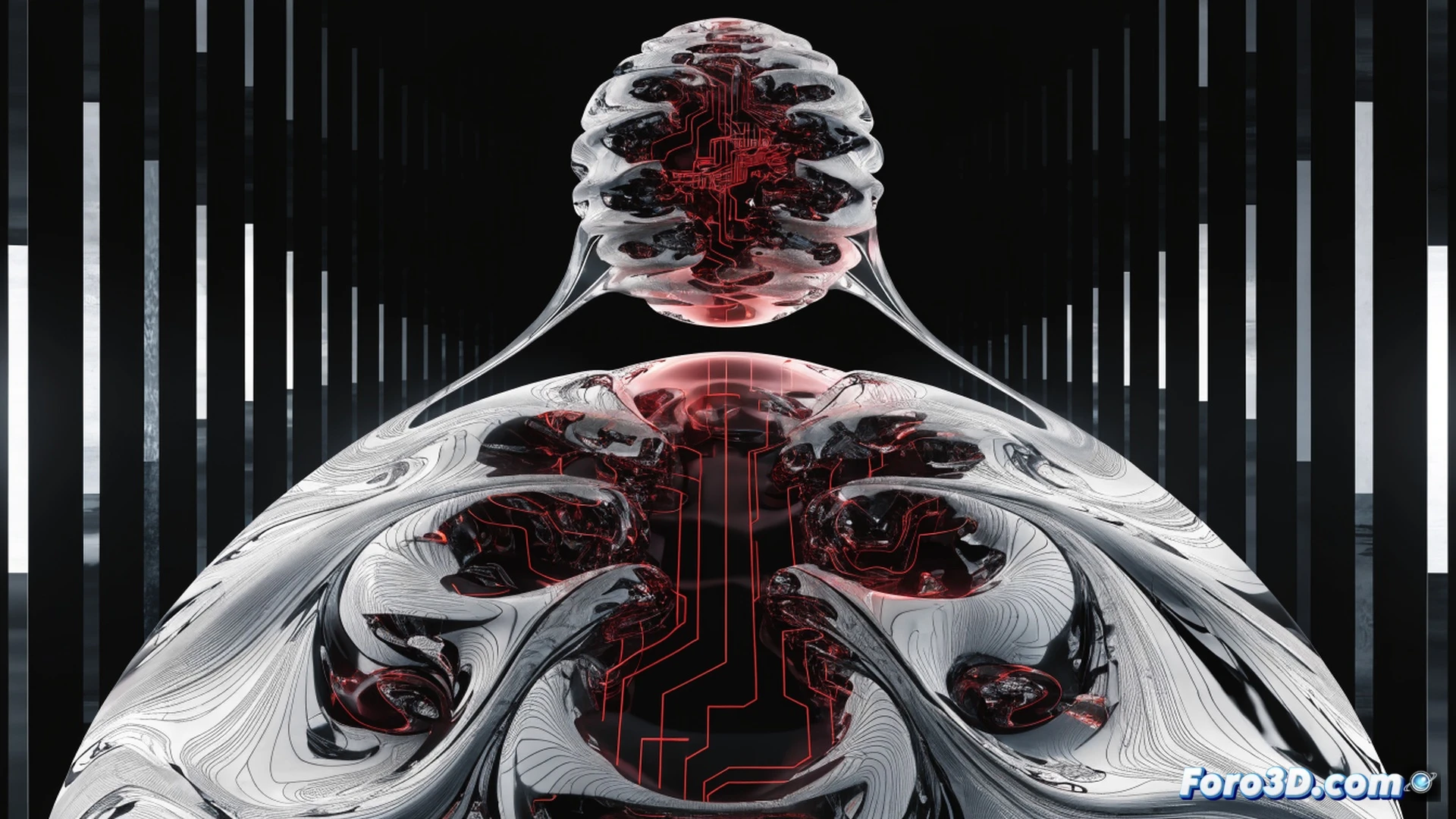 cinematic photorealistic illustration of a glowing red MacBook screen being infiltrated by a ghostly green string of code that wraps around a shield icon labeled antivirus, while a transparent AI brain icon above the screen is shown being fed false data by a shadowy hand injecting a Gaslight instruction prompt, the shield cracks and fades, demonstrating the deception process, dark room with blue ambient light, dramatic halo backlighting, ultra-detailed keyboard and circuit traces visible, technical engineering visualization style