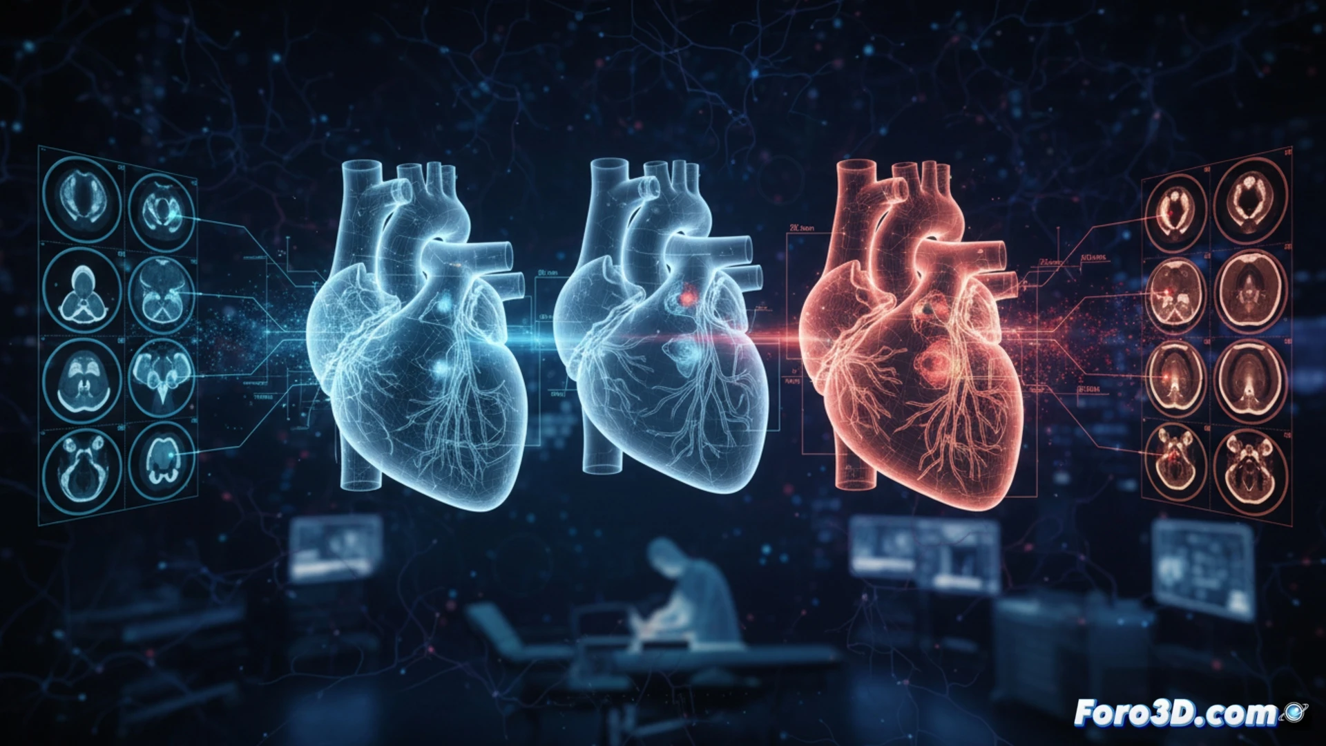 Gemelo digital 3D de válvula cardíaca con estenosis para planificación quirúrgica en biomedicina