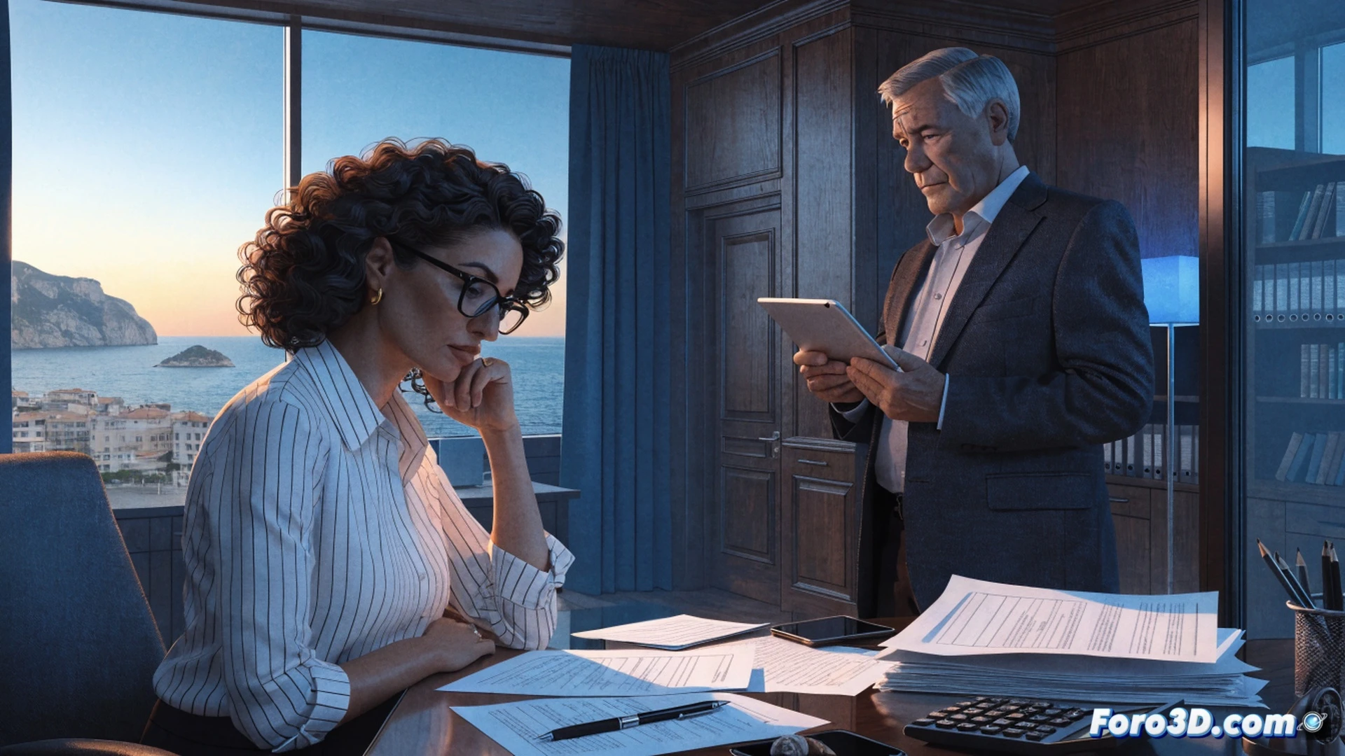 autonomous worker hands receiving a direct subsidy document from a government official, a tax form with IRPF exemption stamp being crossed out, financial calculator and invoice papers on a wooden desk, Mediterranean sunlight streaming through an office window, photorealistic technical illustration, detailed legal documents with visible exemption text, hands exchanging paperwork showing full subsidy amount, dramatic chiaroscuro lighting, sharp focus on the exemption process, professional administrative setting, ultra-realistic textures on paper and wood