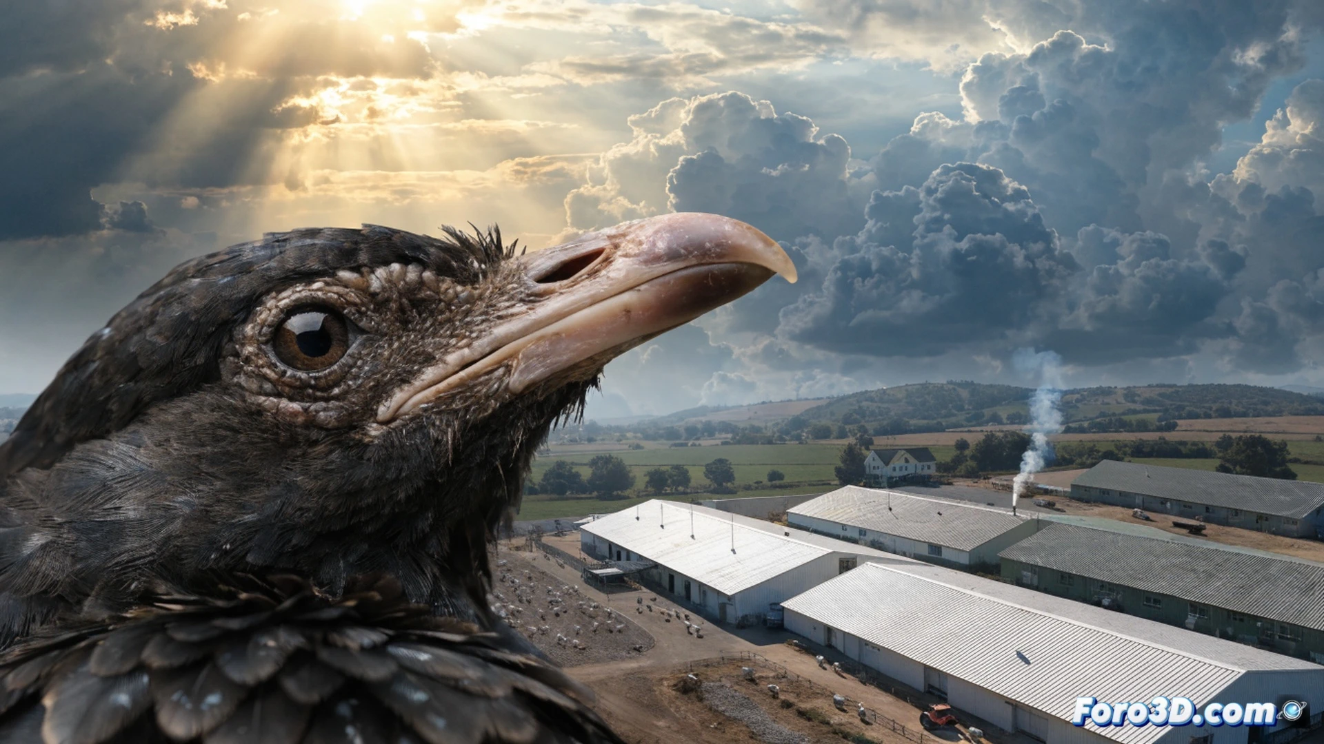 avian influenza virus particles spreading across a world map, Australia highlighted in red alert, broken eggshells and empty chicken coops in foreground, supermarket shelves with rising price tags on egg cartons, protective gear-clad workers culling poultry during containment process, cinematic photorealistic technical illustration, dramatic red and amber lighting, microscopic virus clusters glowing against dark background, biosecurity hazard symbols on metal barriers, ultra-detailed feather debris and cracked shells, industrial farm ventilation systems visible, global supply chain disruption visualized through collapsing domino chain of egg stacks, motion blur on falling eggs, cold clinical atmosphere mixed with warm alarm tones