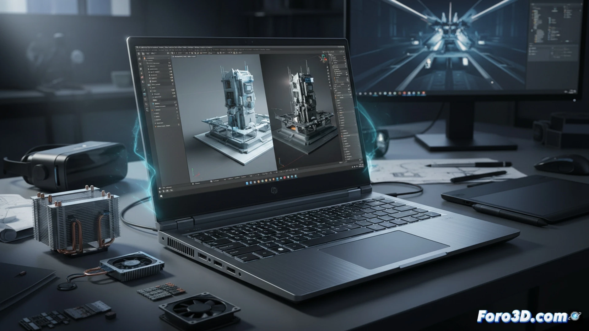 Portátil HP ZBook Ultra G1a 14 con procesador AMD Strix Halo para trabajo 3D profesional