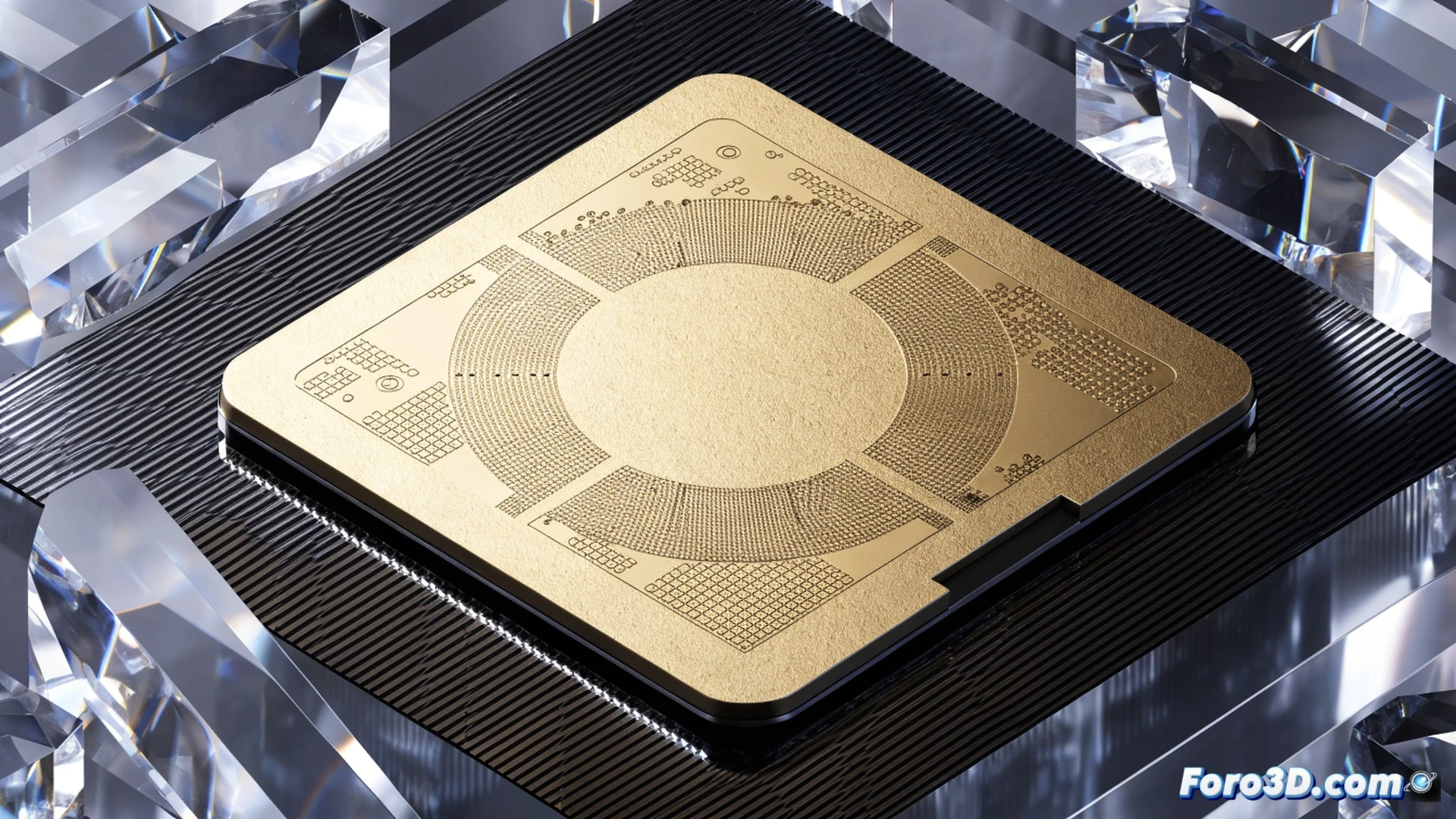 hygon suzhou processor die being examined under electron microscope, glowing avx-512 vector units highlighted in red on silicon layout, gcc compiler code scrolling on holographic monitor beside the chip, engineers adjusting test probes over the cpu during performance validation, cinematic engineering visualization, metallic heatsink with vapor chamber cooling, blue ambient lighting from diagnostic equipment, ultra-detailed transistor pathways visible, photorealistic technical render