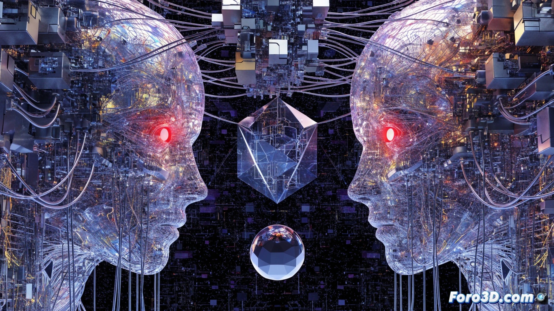 cinematic visualization of abandoned AI server core in dark data center, glowing red warning icons on unmaintained control panels, cracked holographic interface showing unauthorized data extraction, malicious code tendrils creeping through exposed network ports while cooling fans spin erratically, dust particles floating in emergency lighting, flickering monitor displaying corrupted firewall logs, cyber attack in progress, technical illustration style, metallic server racks with tangled cables, high contrast shadows, photorealistic industrial atmosphere, dramatic tension, ultra-detailed hardware components