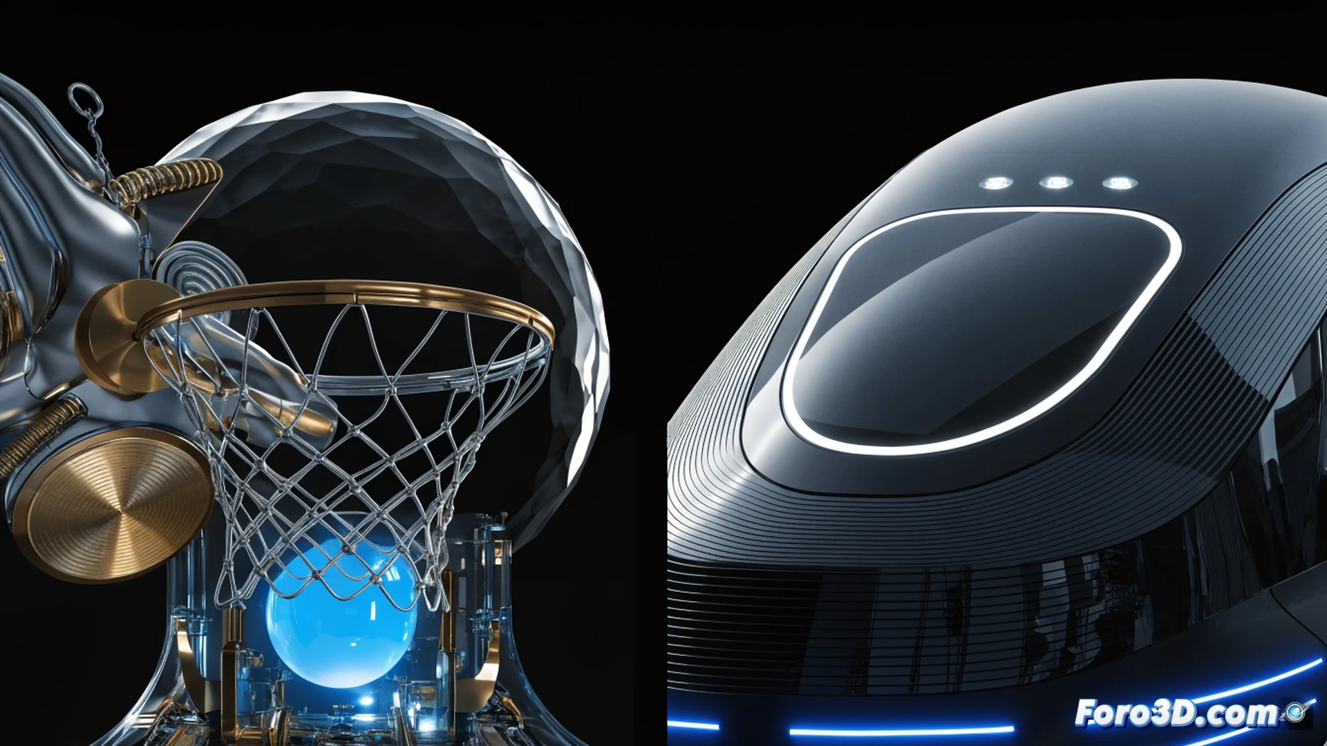 baloncesto profesional cancha de juego, jugadores en acción driblando y saltando para encestar, balón naranja en el aire, fondo con gradas llenas de aficionados, nuevo logotipo Mirai Euskotren en la camiseta del equipo, tren moderno azul y blanco cruzando un puente urbano al fondo, transición visual entre el baloncesto y el transporte, iluminación de estadio cálida, estilo cinematic photorealistic, detalles de textura en la cancha y el balón, sin texto visible