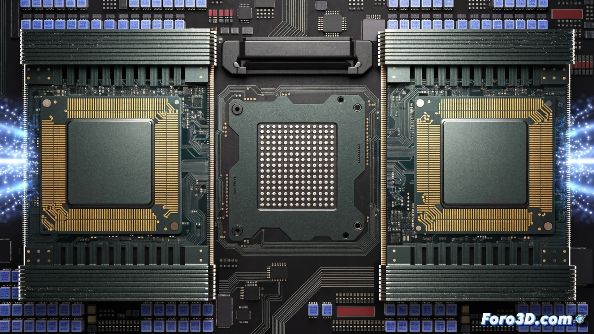 photorealistic technical illustration of a CPU upgrade process on an LGA1700 motherboard, showing a Core 200 processor being gently inserted into the socket with a plastic alignment tool, while a user hand holds an older LGA1700 CPU nearby, motherboard VRM heatsinks glowing with subtle blue light, RAM sticks firmly seated, dust particles floating in a beam of workshop LED light, cinematic macro shot, shallow depth of field, brushed metal textures on I/O shield, engineering visualization style, ultra-detailed pin grid array, thermal paste residue on removed chip