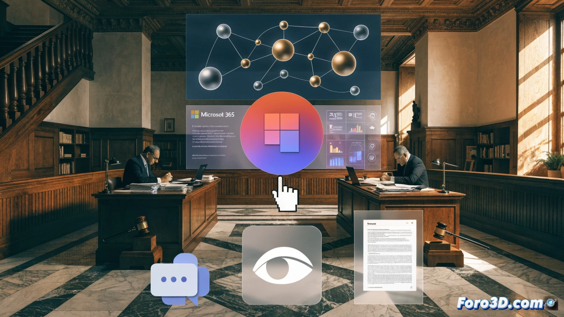 Cinematic technical illustration showing a large Microsoft 365 subscription interface on a tablet, with a hidden price increase notification obscured behind a pop-up window labeled Copilot AI integration. A user’s finger hovers over a cancel subscription button while a robotic hand inserts a credit card into a slot, demonstrating automatic charge activation. Dark blue digital background with glowing red warning symbols, floating euro currency signs, and a locked document icon. Photorealistic engineering visualization, dramatic shadow play, ultra-detailed UI elements, financial transaction process visualized with circuit board traces and data streams.