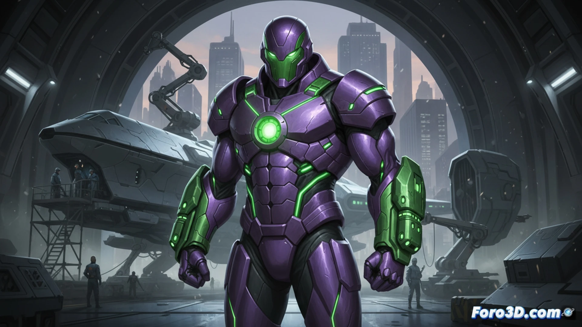 Traje púrpura y verde de Lex Luthor brilla en set real, listo para enfrentar a Superman en 2027.