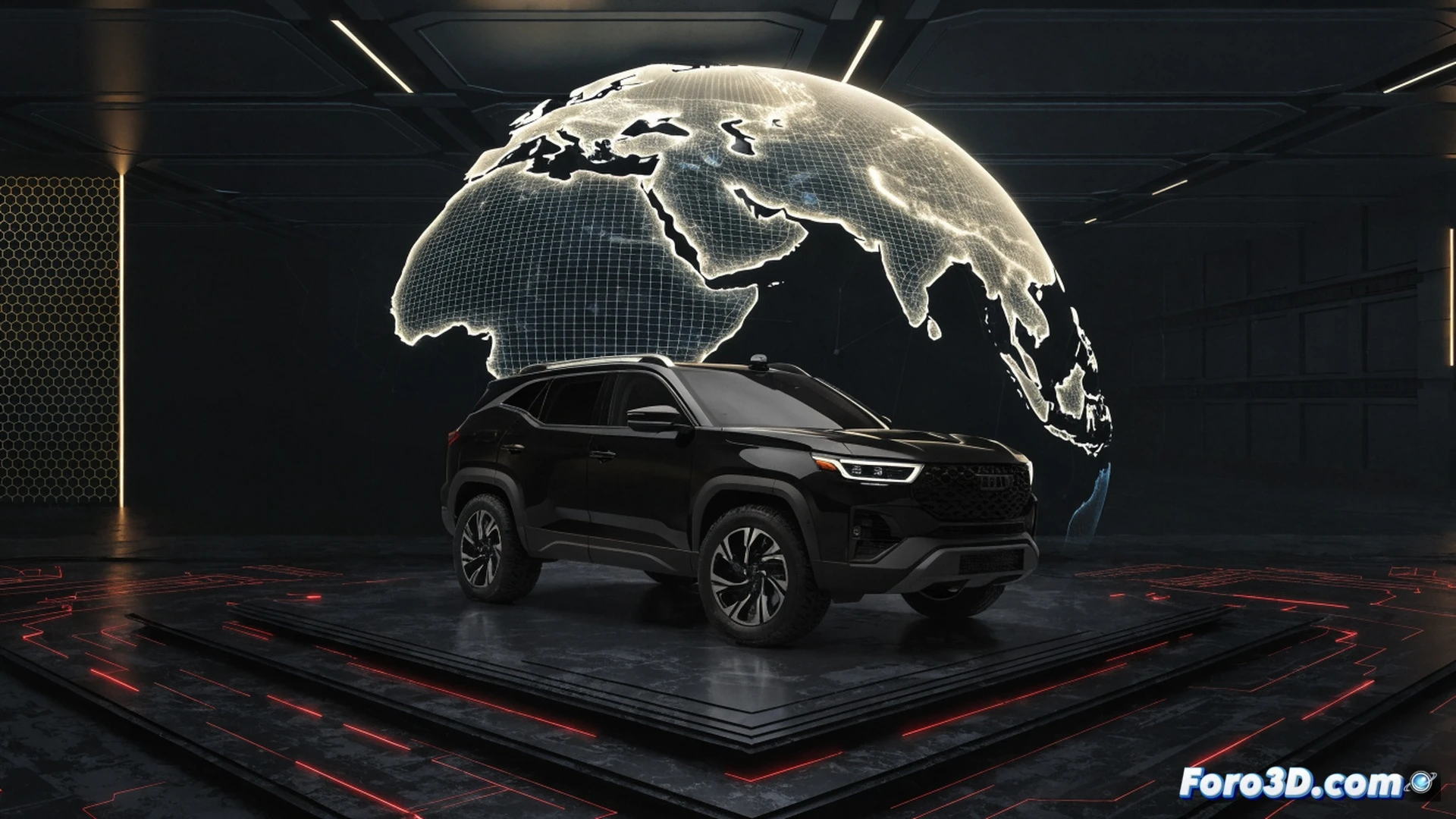 Jetour T2 off-road SUV traversing rocky terrain at sunset, front suspension articulating over uneven boulders, hybrid battery pack glowing faintly beneath chassis, mud splashing against wheel arches, high-contrast cinematic lighting, photorealistic engineering visualization, dynamic action shot showing torque vectoring system engaged, drivetrain components visible through cutaway body panel, dust particles suspended in air, dramatic golden hour illumination, rugged tire treads gripping loose gravel, ultra-detailed mechanical undercarriage, realistic adventure vehicle render