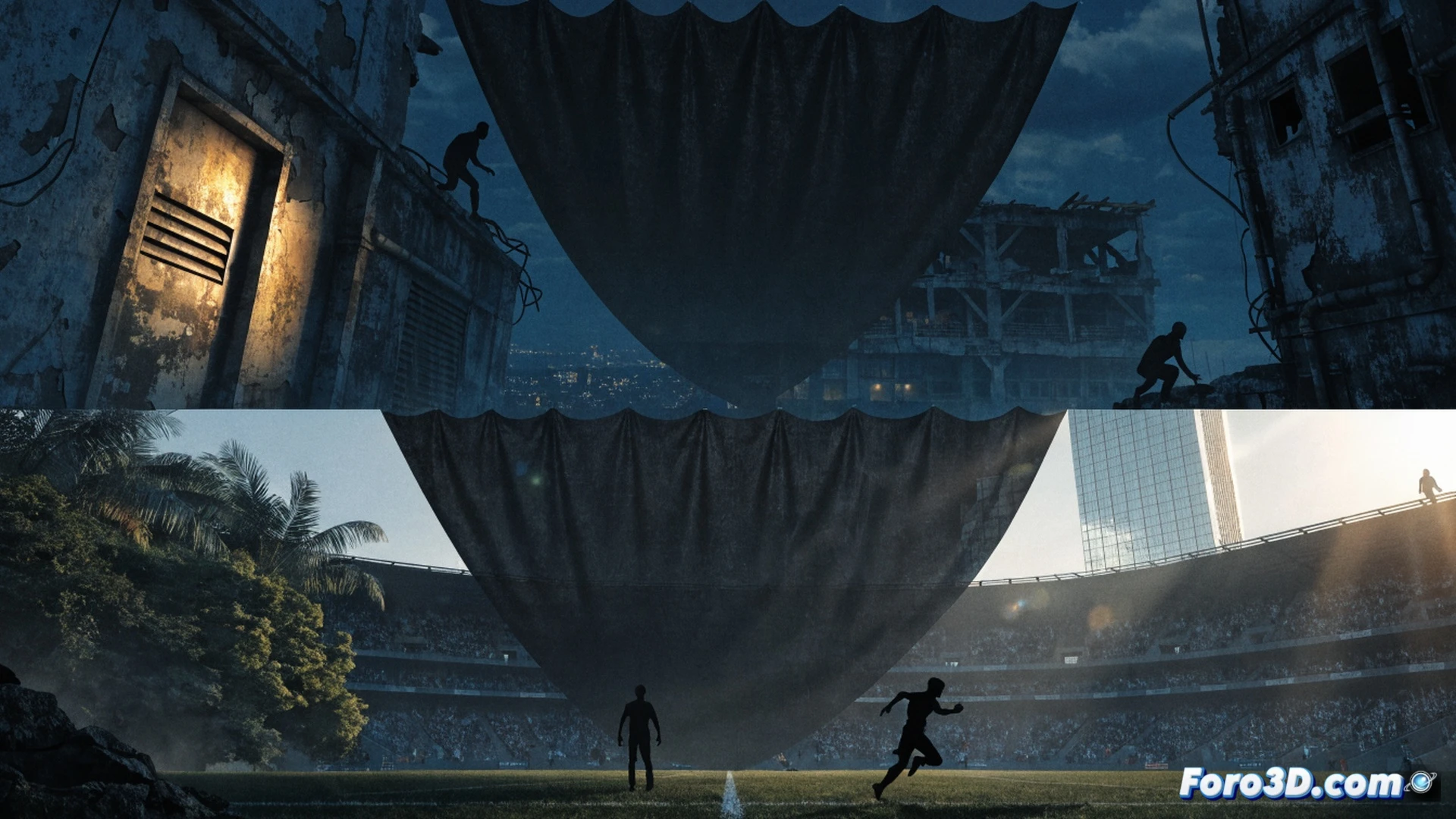 A gamer s hand pressing a VPN activation button on a laptop screen, while a cracked globe icon with Russia and Belarus highlighted in red floats above a disconnected server rack, metal gear solid V and eFootball logos fading to grey on a monitor displaying connection error 0x80072af9, ethernet cables unplugged from a router, dramatic side lighting on dusty hardware, photorealistic technical illustration, cinematic blue and red contrast, motion blur on the hand pressing the key, glowing error messages reflecting on the desk surface, ultra-detailed motherboard components visible through a glass panel