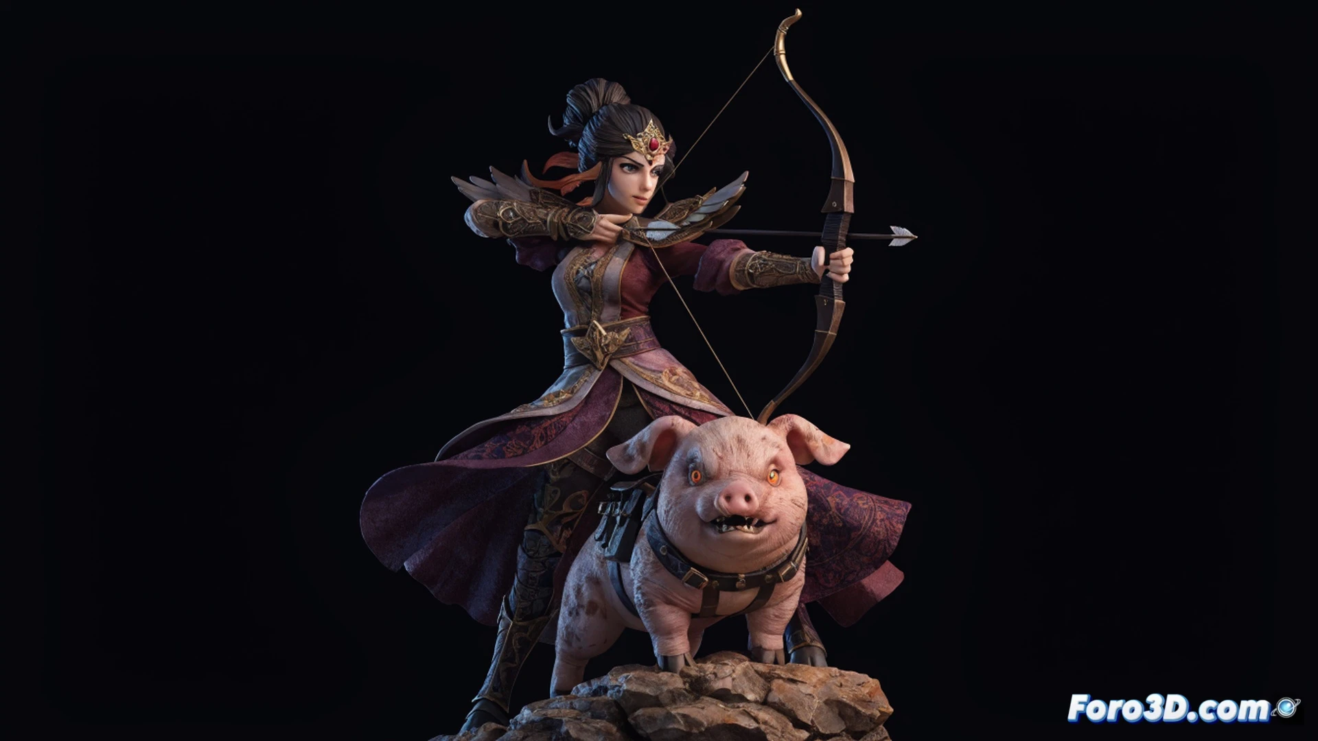 Collector carefully positioning a twenty-centimeter PVC figure of a female trainer and a fire pig on a glass display shelf, bright studio light reflecting off the sculpted surface, a magnifying loupe and microfiber cloth resting nearby, digital price tag showing a dollar amount on a tablet screen, hands demonstrating precise alignment for dust-free exhibition, photorealistic product photography style, shallow depth of field, crisp plastic textures, soft shadows on a clean white background