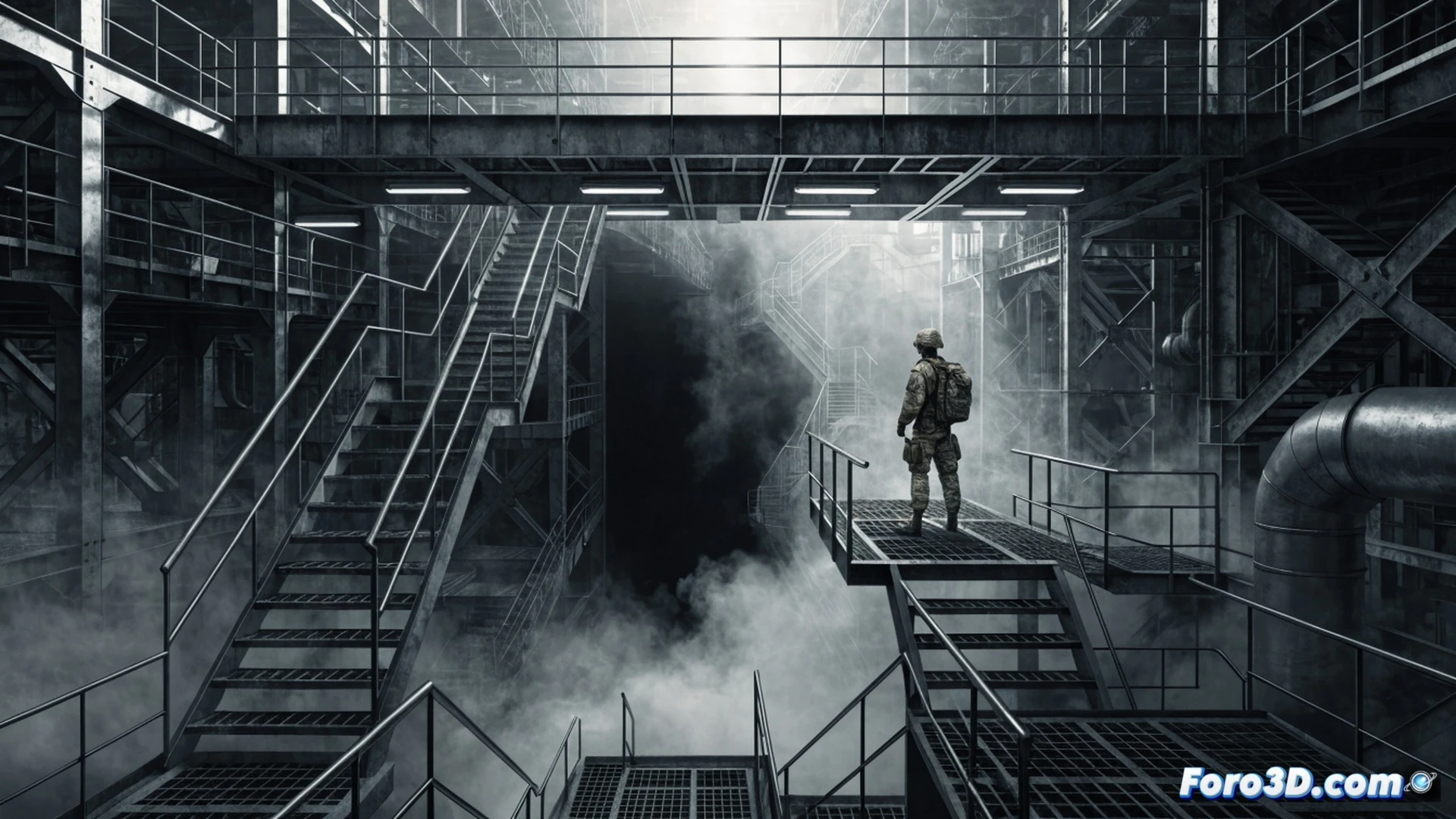 German military planning office interior, a large blank strategic map on a wall covered in redacted black bars, Eva Becker figure pointing at empty personnel charts on a table, scattered NATO documents with censored text, a compass lying with broken needle, dust motes in cold fluorescent light, cinematic photorealistic technical illustration, dramatic shadows, high-contrast industrial lighting, metallic desk surfaces, blurred soldier silhouettes in background, atmosphere of bureaucratic opacity and confusion, ultra-detailed textures of paper and steel