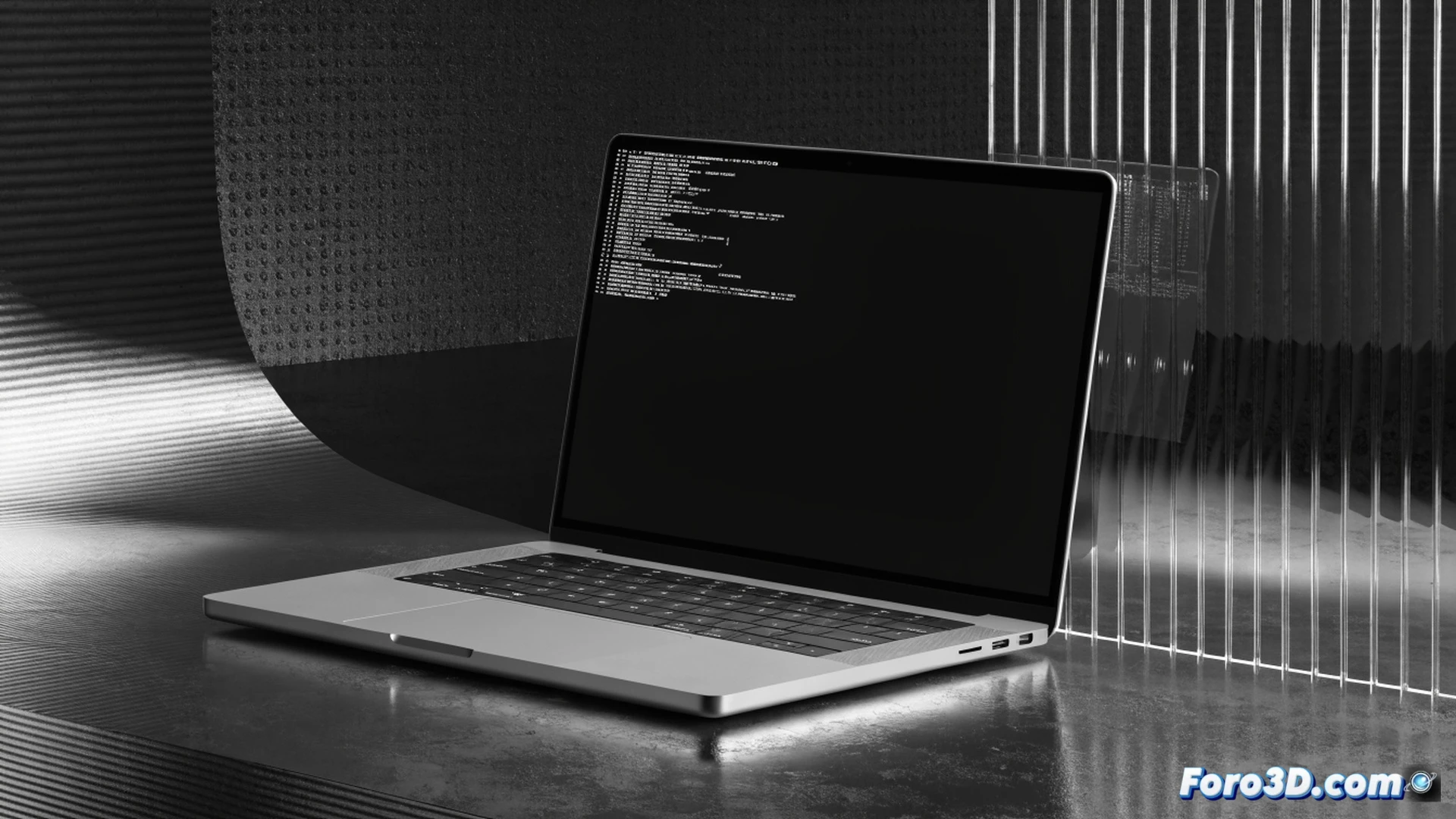 MacBook M3 encendido con pantalla negra mostrando terminal Linux kernel 7.2 arrancando, línea de comandos con texto verde sobre fondo oscuro, sin interfaz gráfica, ventiladores girando lentamente, indicadores LED de actividad parpadeando durante proceso de inicio, hardware expuesto parcialmente mostrando chip Apple M3 sin disipador, cables de depuración conectados al puerto USB-C, teclado iluminado tenuemente, ausencia total de ventanas o escritorio, technical illustration estilo ingeniería de sistemas, iluminación dramática azul-negra, renderizado ultra-detallado de componentes electrónicos, atmósfera de laboratorio nocturno