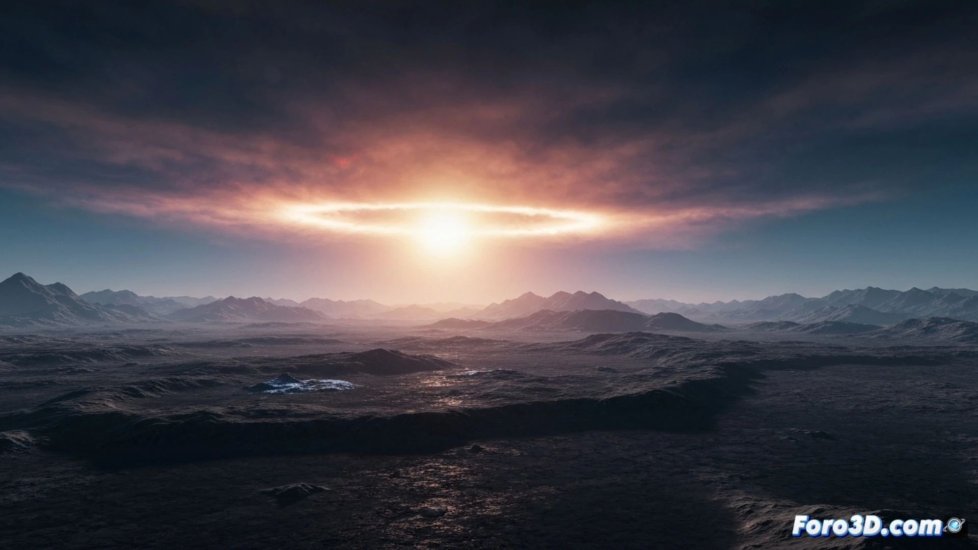 Cinematic photorealistic scene of a magnetar pulse hitting Earth’s upper atmosphere, ionizing layers with intense blue-white energy arcs, satellite dish arrays and radar domes on the surface flickering and going dark in a wave across the hemisphere, glowing atmospheric shockwave expanding outward from the pulse impact point, technical illustration style, high contrast lighting, deep space background with the magnetar as a small bright star, realistic atmospheric physics visualization, ultra-detailed antenna structures and control towers silhouetted against the flash, dramatic storm-like clouds illuminated from above, motion blur on collapsing signal waves, showing the moment of total radio blackout