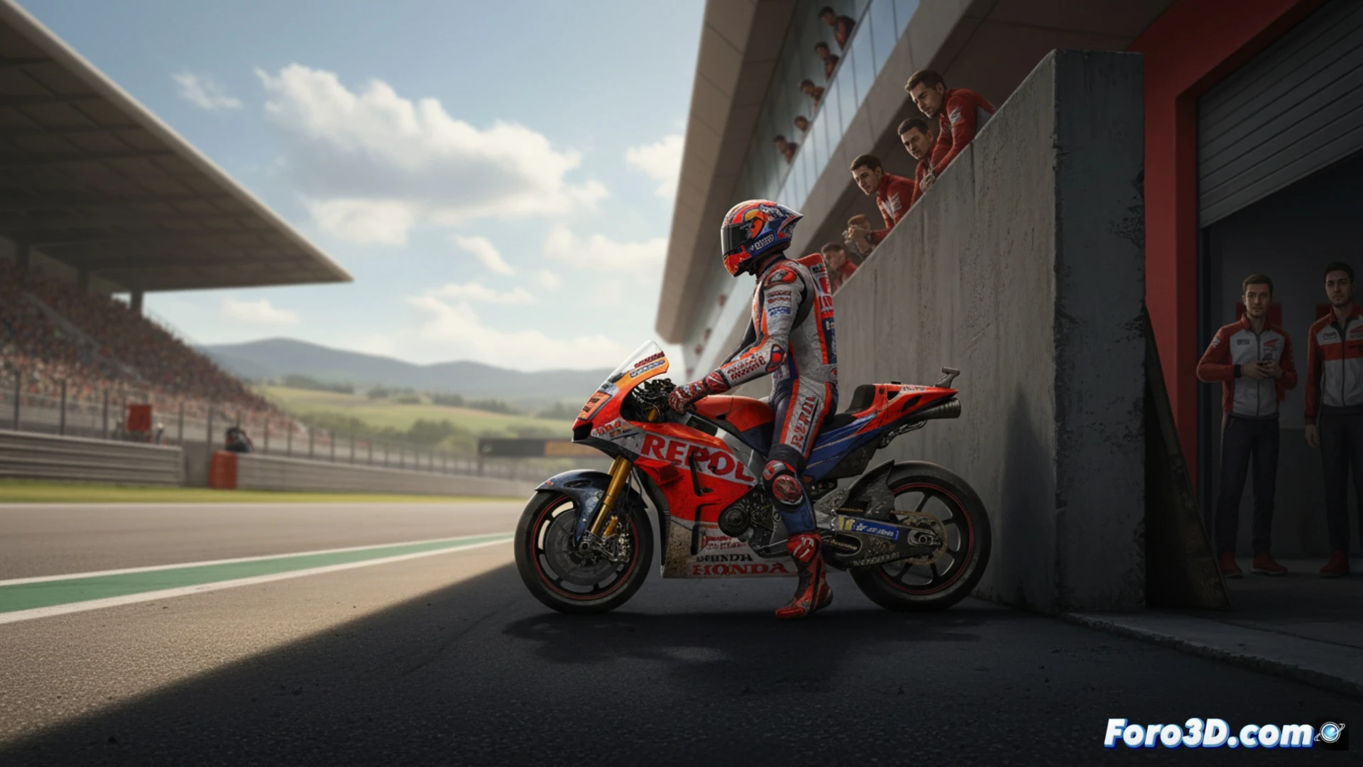 Marc Márquez en Mugello, agotado, mira al muro de pits como salida de emergencia, su hombro resentido y la fatiga marcan el límite físico del campeón.
