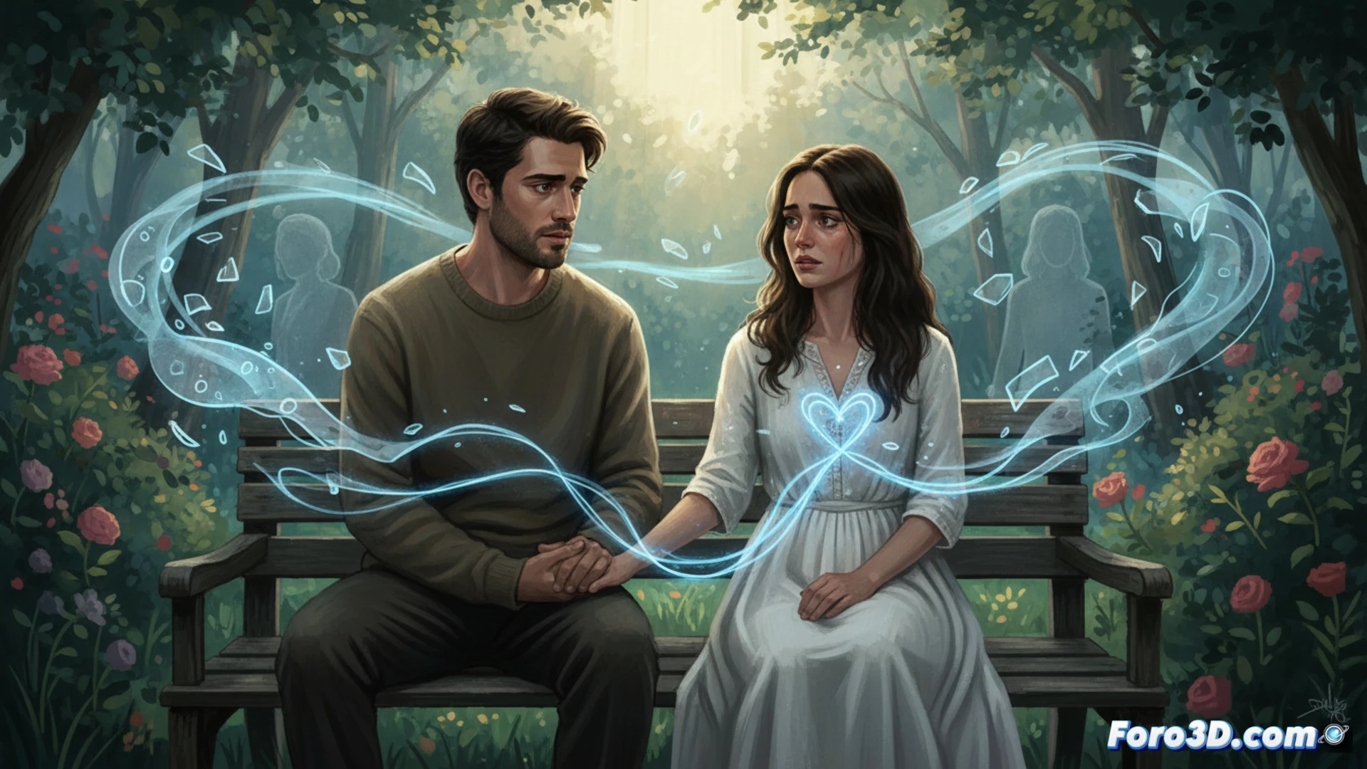 Maxi Iglesias y Margarida Corceiro en un estudio de grabación cinematográfico, mientras ajustan luces de set y micrófonos de ambiente, ella sostiene un guion con anotaciones sobre terapia psicológica, él revisa un monitor de cámara mostrando una escena de duelo emocional, fondo con decoración de salón vacío y sombras suaves, estilo cinematic photorealistic, iluminación dramática con contrastes suaves, texturas de lente granulada, colores fríos con tonos cálidos en rostros, composición simétrica, ultra-detallado en expresiones faciales y equipo técnico