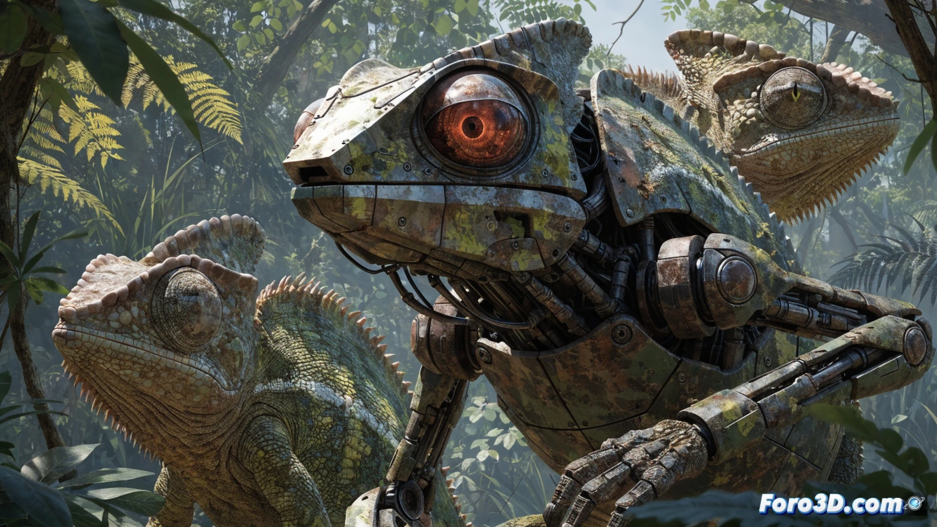 camouflaged chameleon figures blending into a messy bedroom environment during a multiplayer game, one player hiding behind a cluttered desk while another searches with a flashlight beam sweeping across the room, glowing outlines of chameleon models shifting color to match the wallpaper and carpet, steam interface elements like player count and achievement popups fading into the background, cinematic technical visualization, dynamic action showing the moment of discovery, realistic lighting from monitor screens and desk lamps, detailed textures on furniture and game avatars, photorealistic render with slight motion blur on the flashlight movement