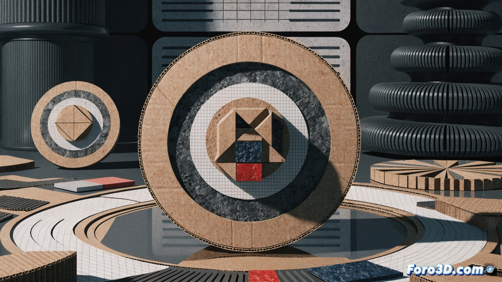 photorealistic scene of a chessboard with textured tactile tiles replacing standard squares, a hand pressing a pieceless interface that emits subtle vibration lines, while a second hand reaches for a cardboard medal hanging from a ribbon, the medal casting a shadow over a glowing sensory panel, futuristic assistive technology embedded in the table edge, soft blue ambient light, dramatic contrast between empty celebration and functional design, technical engineering visualization, ultra-detailed materials, cinematic composition