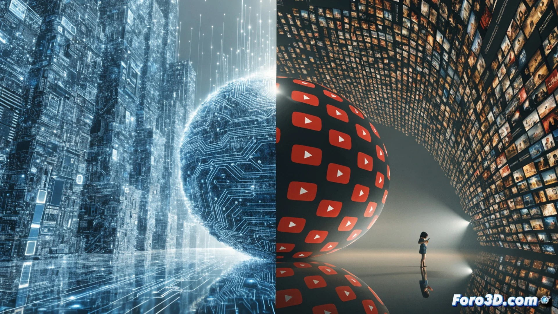 Technical illustration of a courtroom scene showing a young girl facing a glowing tablet with a broken chain emerging from its screen, a lawyer beside her pointing at a holographic projection of internal corporate documents with highlighted design decisions, Meta and YouTube logos partially cracked in the background, a gavel mid-swing above a stack of dollar bills, photorealistic cinematic style, dramatic shadows, blue and amber lighting, demonstrating the moment of legal accountability, forensic document analysis visible, ultra-detailed textures