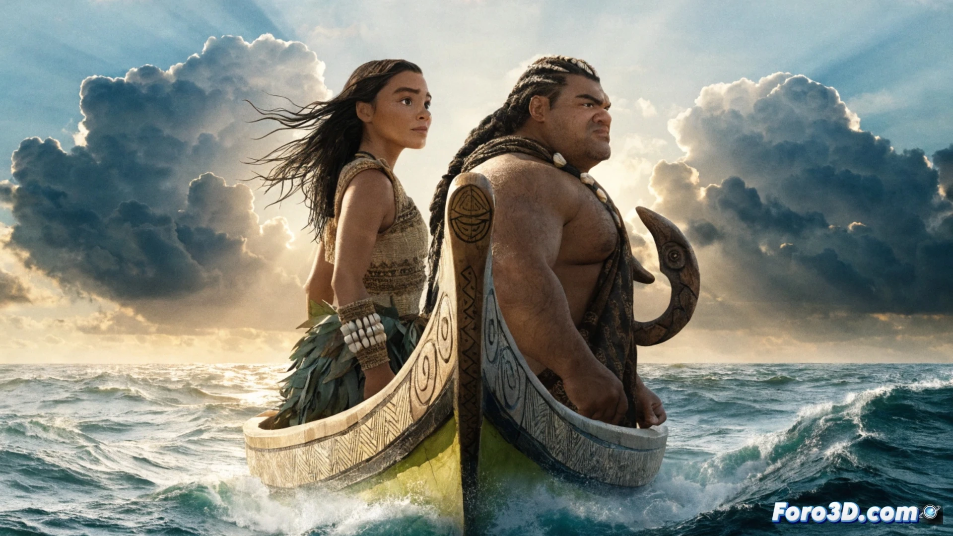 Moana 2026 live-action film set on a digital editing timeline, 111-minute runtime marker highlighted in red, editing software interface showing multiple layers of video and audio tracks, a 3D ocean simulation rendering in the background while a character rig stands frozen mid-action, cinematic technical visualization, glowing waveform patterns, motion blur on timeline cursor, photorealistic software UI, dramatic studio lighting reflecting on monitors, ultra-detailed keyboard and hardware components, engineering-style illustration of production workflow