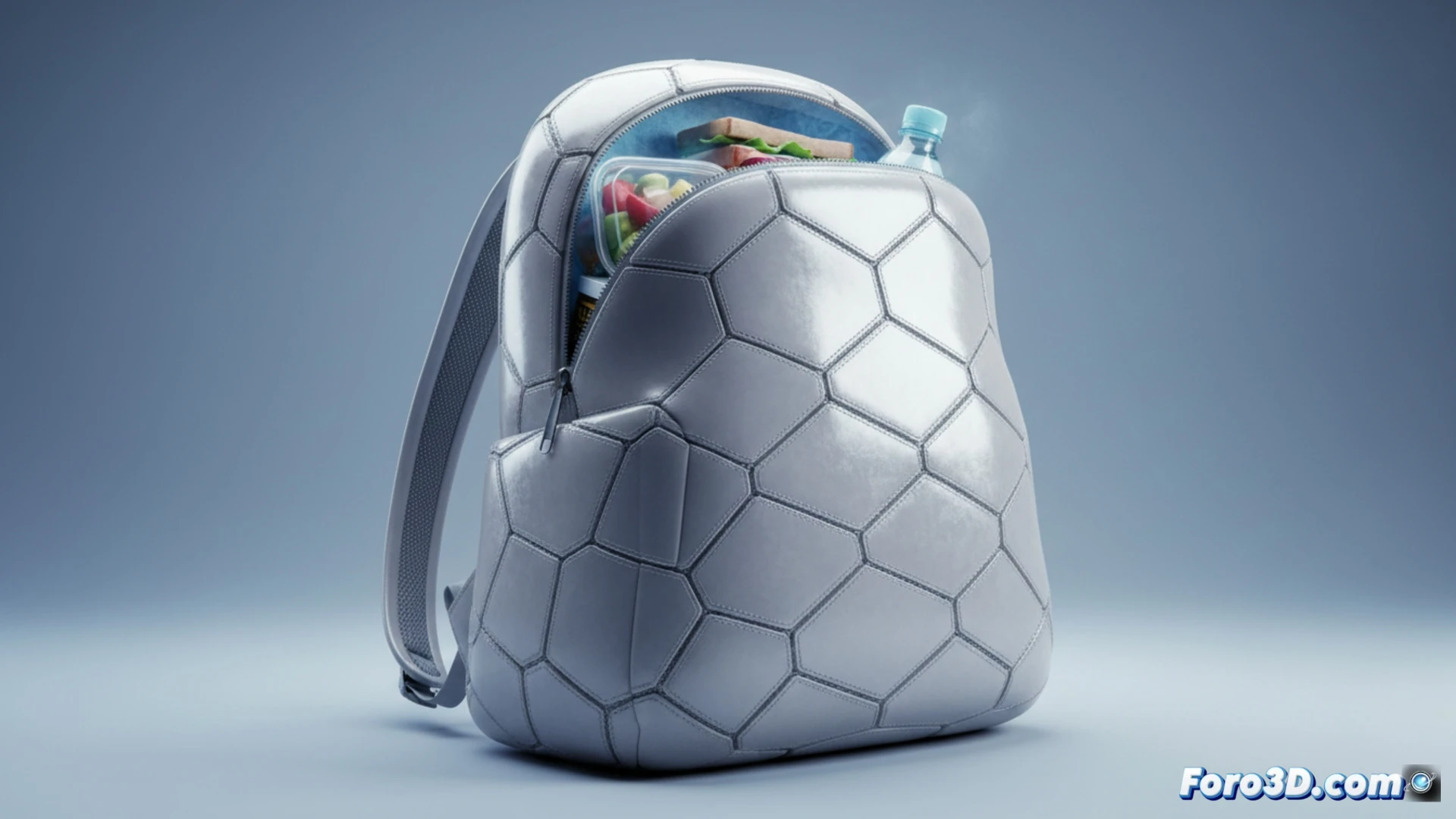 Mochila térmica 3D con costuras impresas y capa cerámica reflectante para 8 horas de frío sin hielo